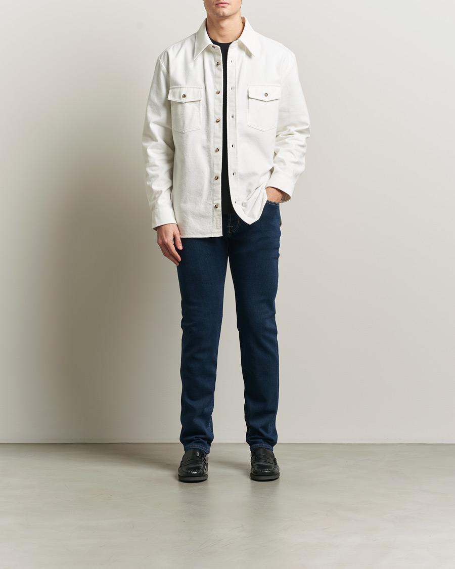 Homme | Jeans | Jacob Cohën | Bard Slim Fit Stretch Jeans Dark Blue