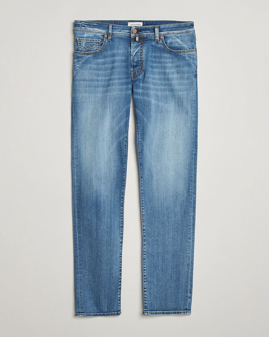 Heren | Broeken | Jacob Cohën | Bard Slim Fit Stretch Jeans Light Blue