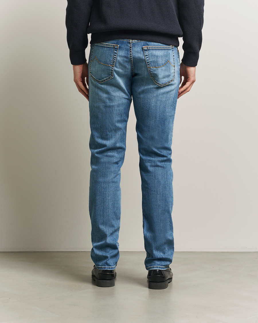 Heren | Broeken | Jacob Cohën | Bard Slim Fit Stretch Jeans Light Blue