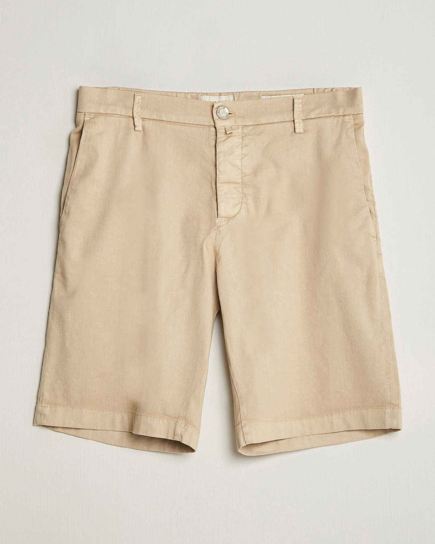 Homme | Shorts | Jacob Cohën | George Stretch Linen Shorts Beige