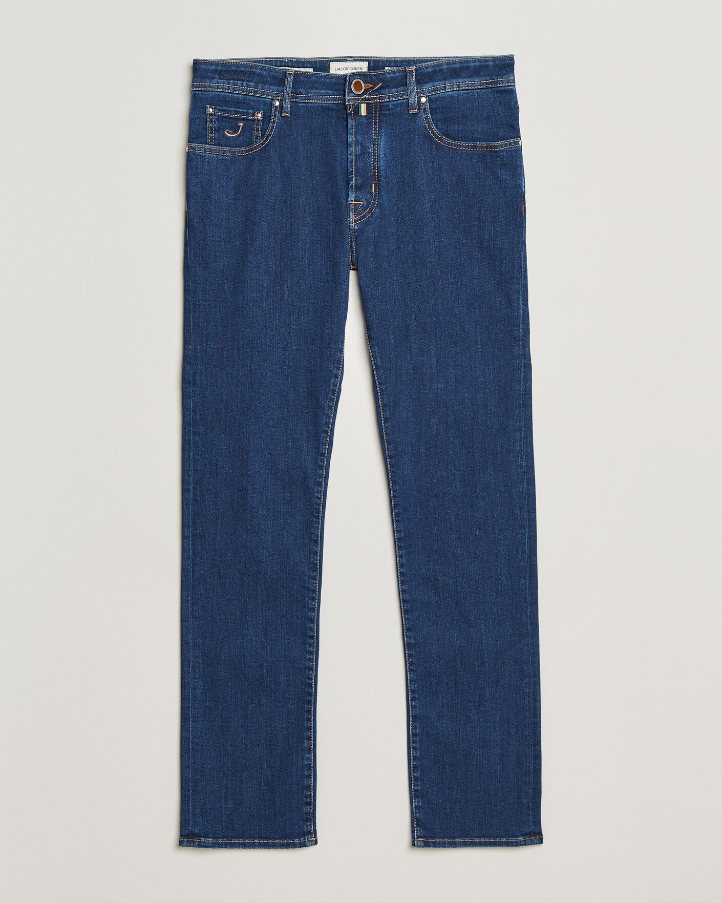 Homme | Jeans | Jacob Cohën | Bard Slim Fit Stretch Porsche Patch Jeans Dark Blue