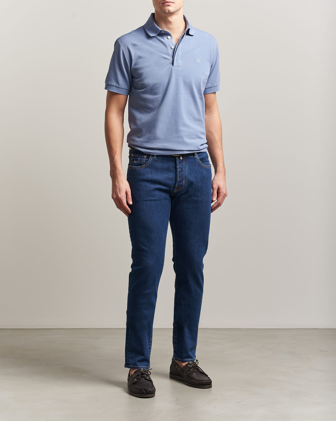 Heren | Polo's | Jacob Cohën | Cotton Polo Piquet Aviation