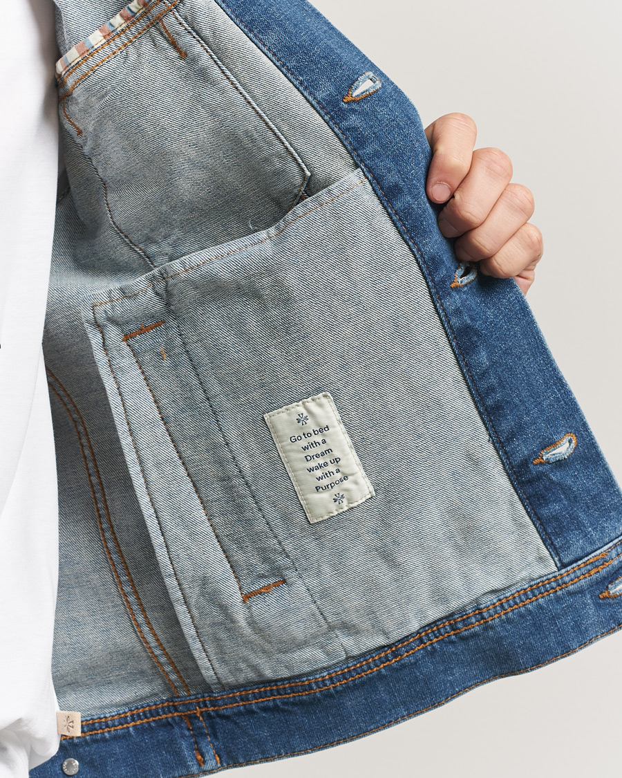 Homme | Manteaux Et Vestes | Jacob Cohën | Denim Trucker Jacket Mid Blue