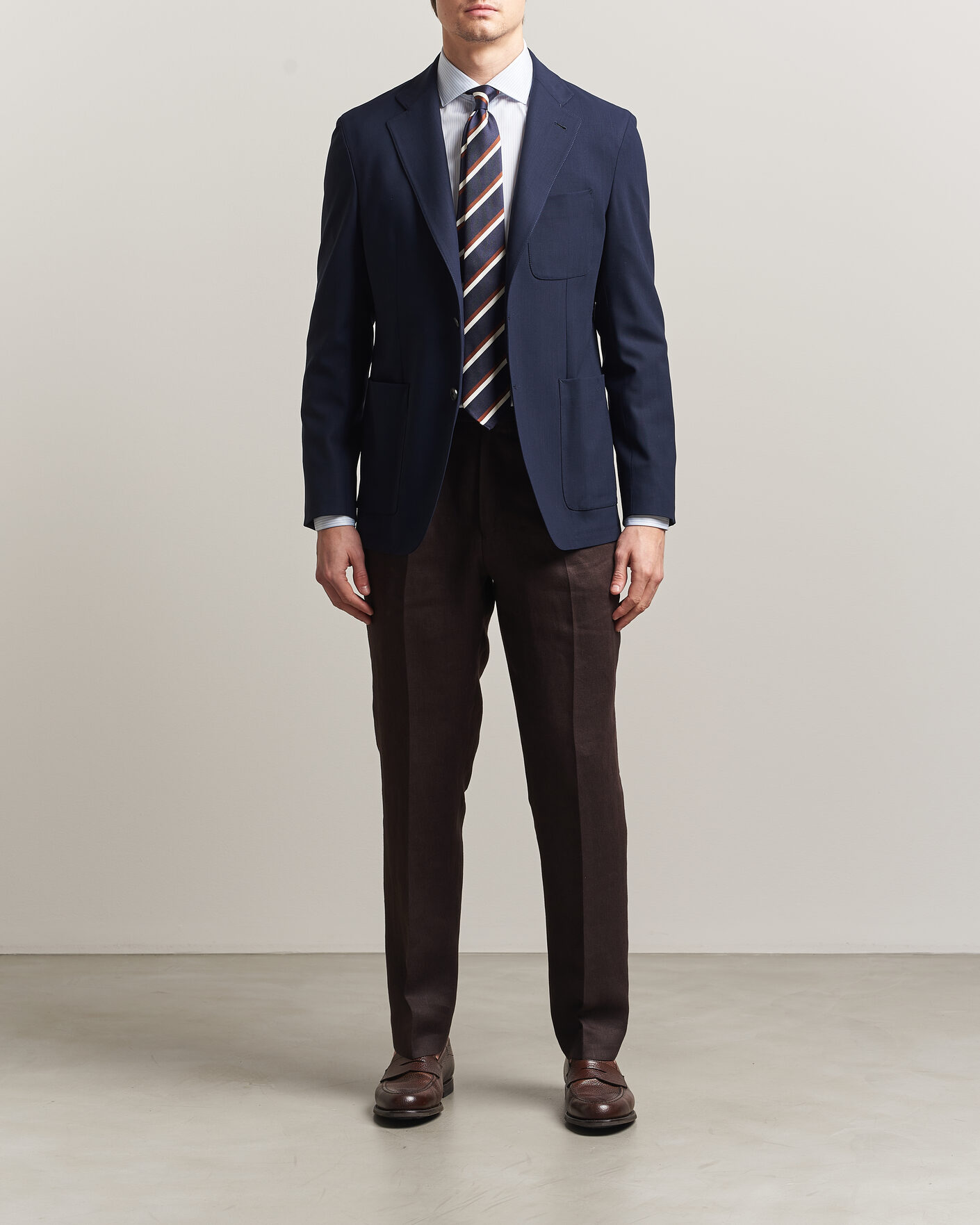Homme | Blazers | Canali | Unconstructed Impeccabile Wool Blazer Navy