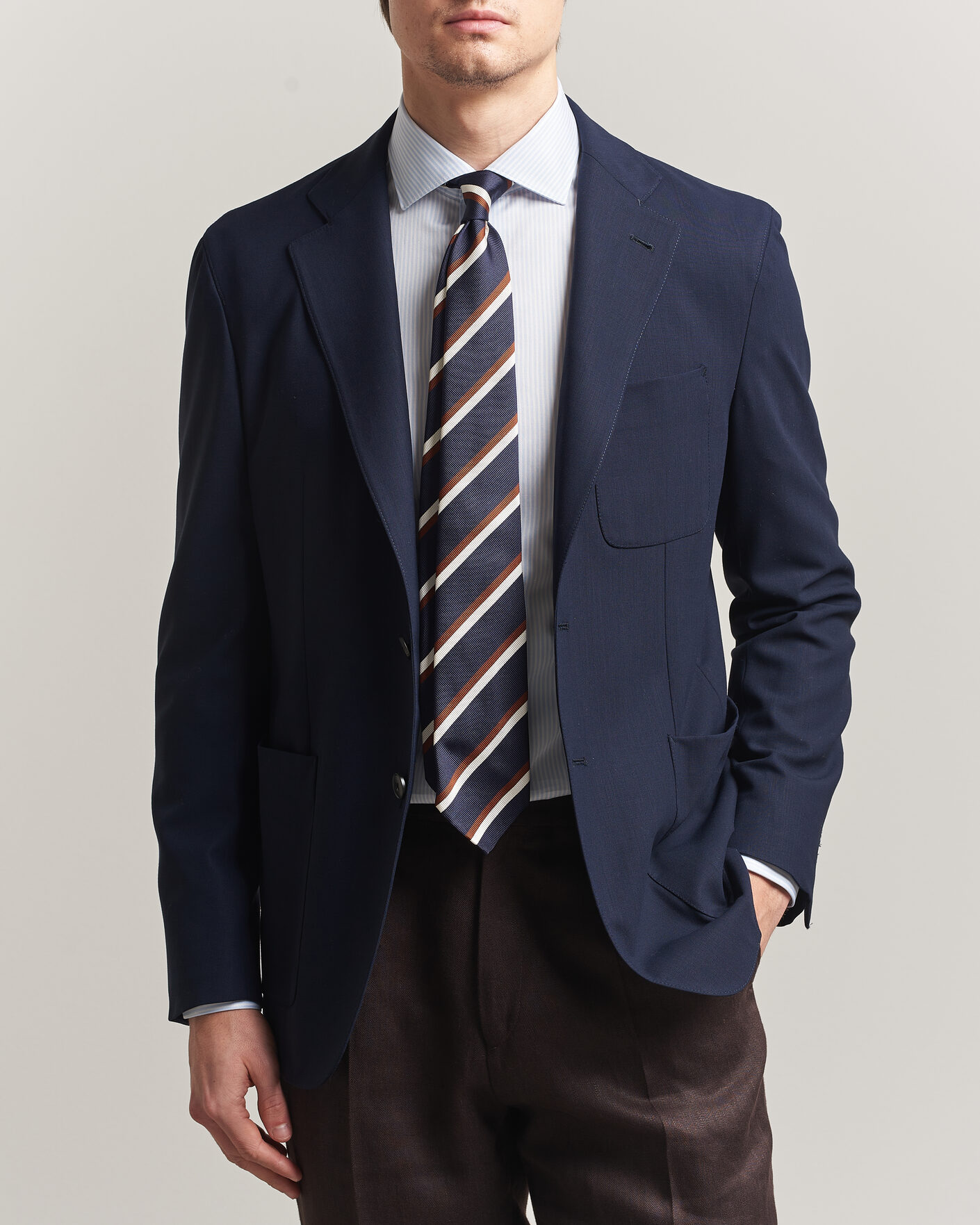 Homme | Blazers | Canali | Unconstructed Impeccabile Wool Blazer Navy