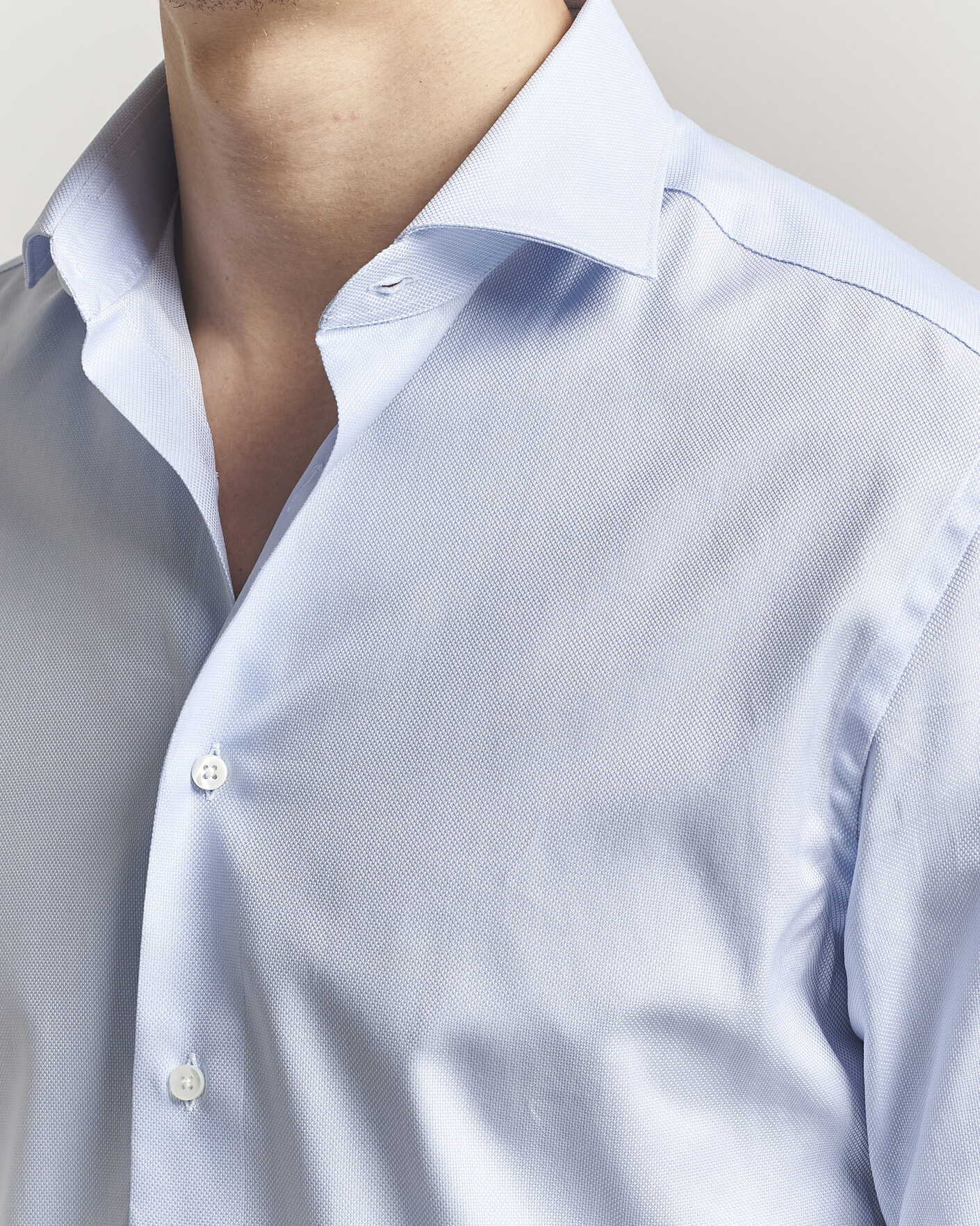 Homme | Chemises | Canali | Slim Fit Oxford Shirt Light Blue