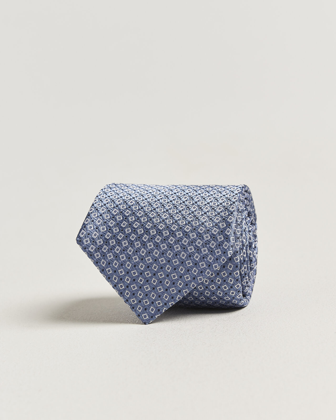 Homme | Cravates | Canali | Micro Structure Silk Tie Light Blue