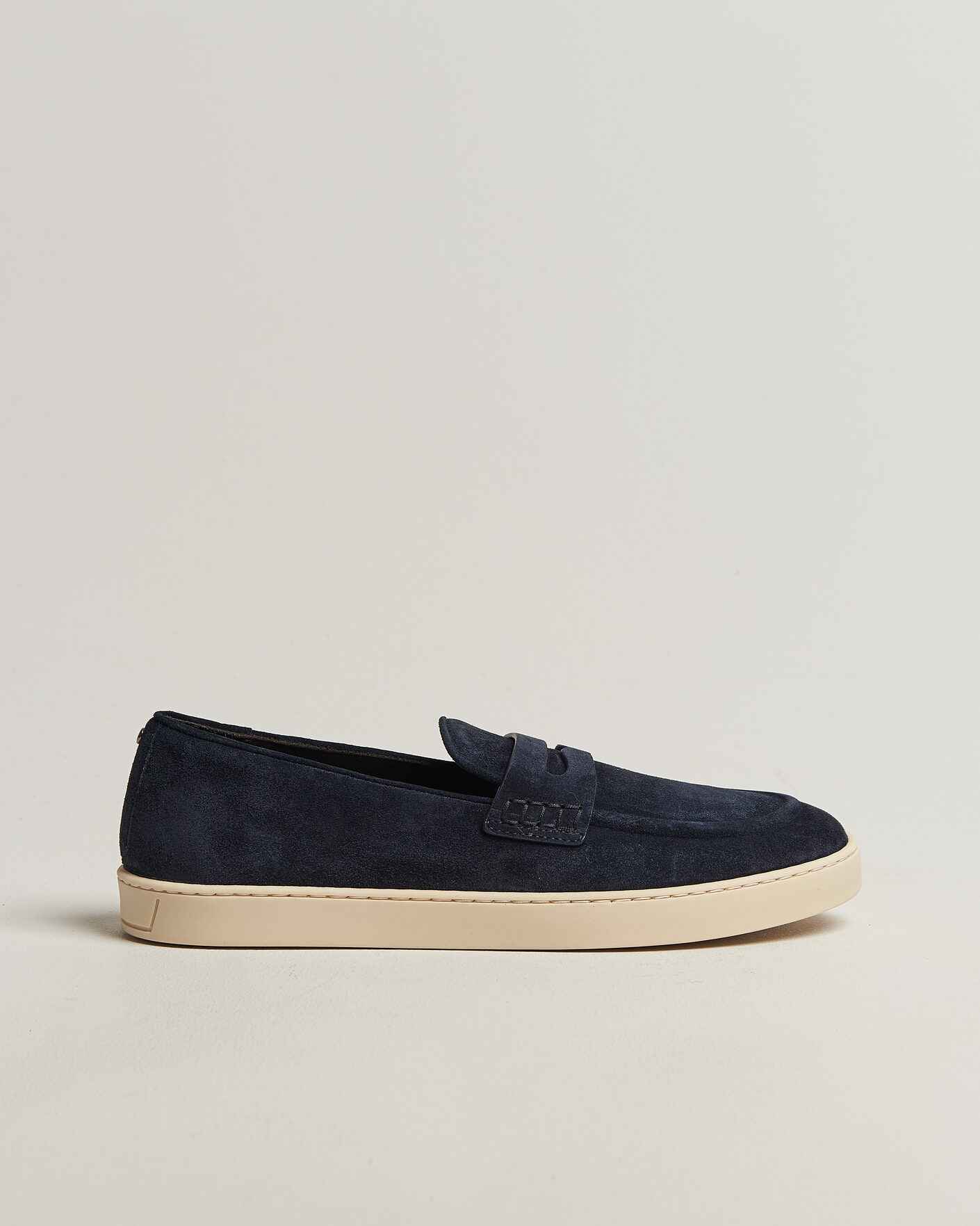 Homme | Loafers | Canali | Summer Loafers Navy Suede