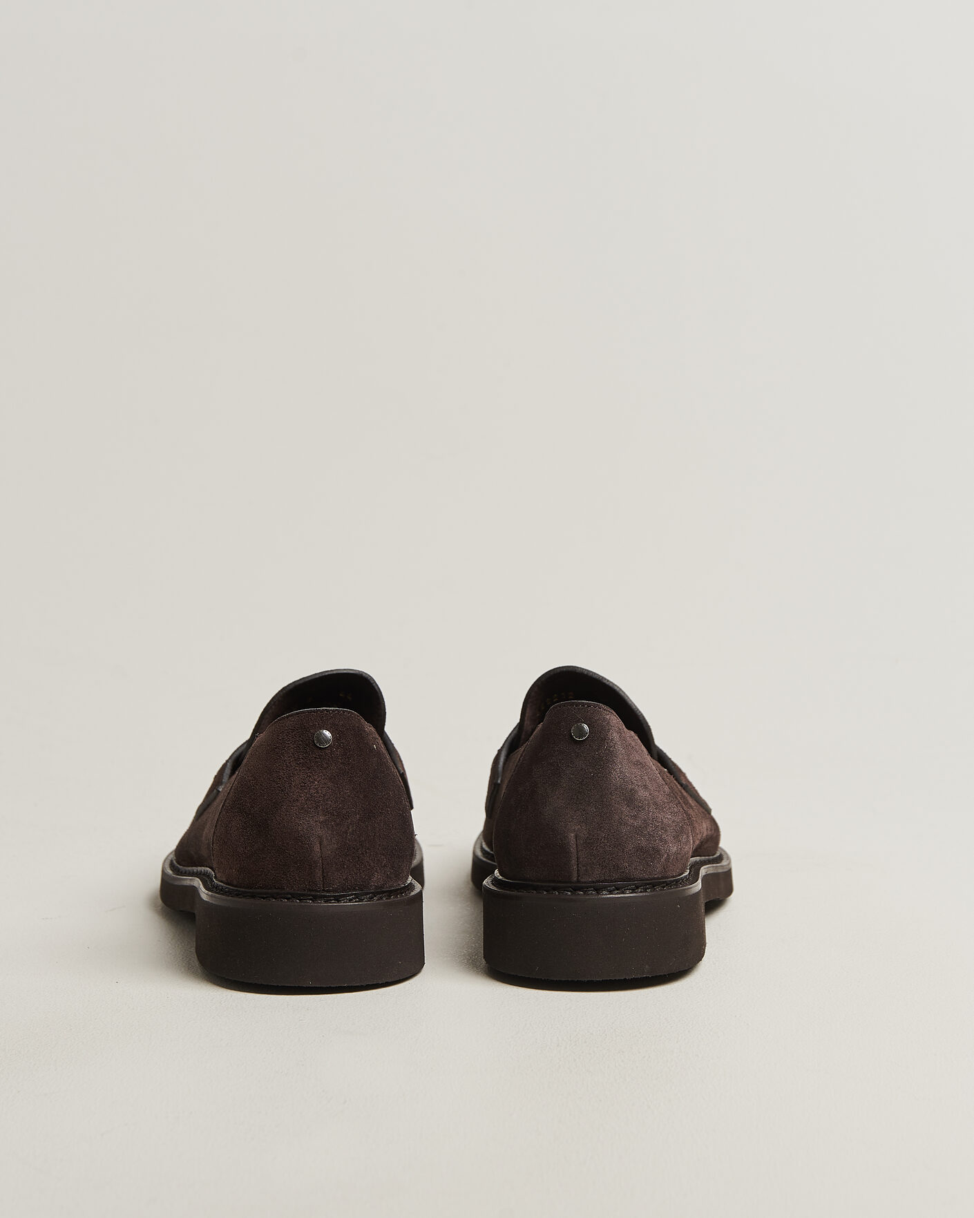 Heren | Instappers | Canali | Penny Loafers Dark Brown Suede
