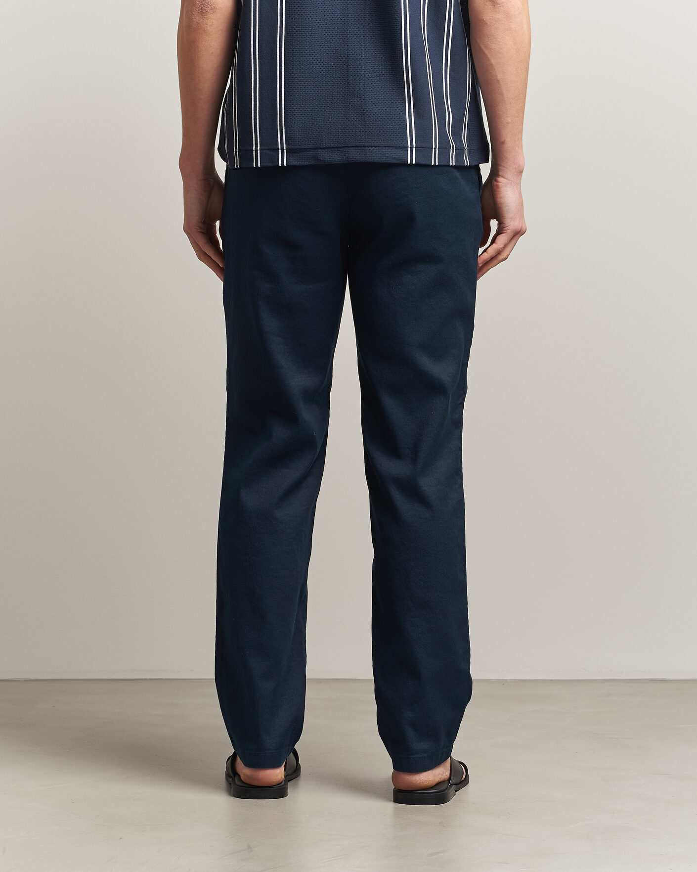Heren | Broeken | J.Lindeberg | Logan Stretch Linen Pants JL Navy