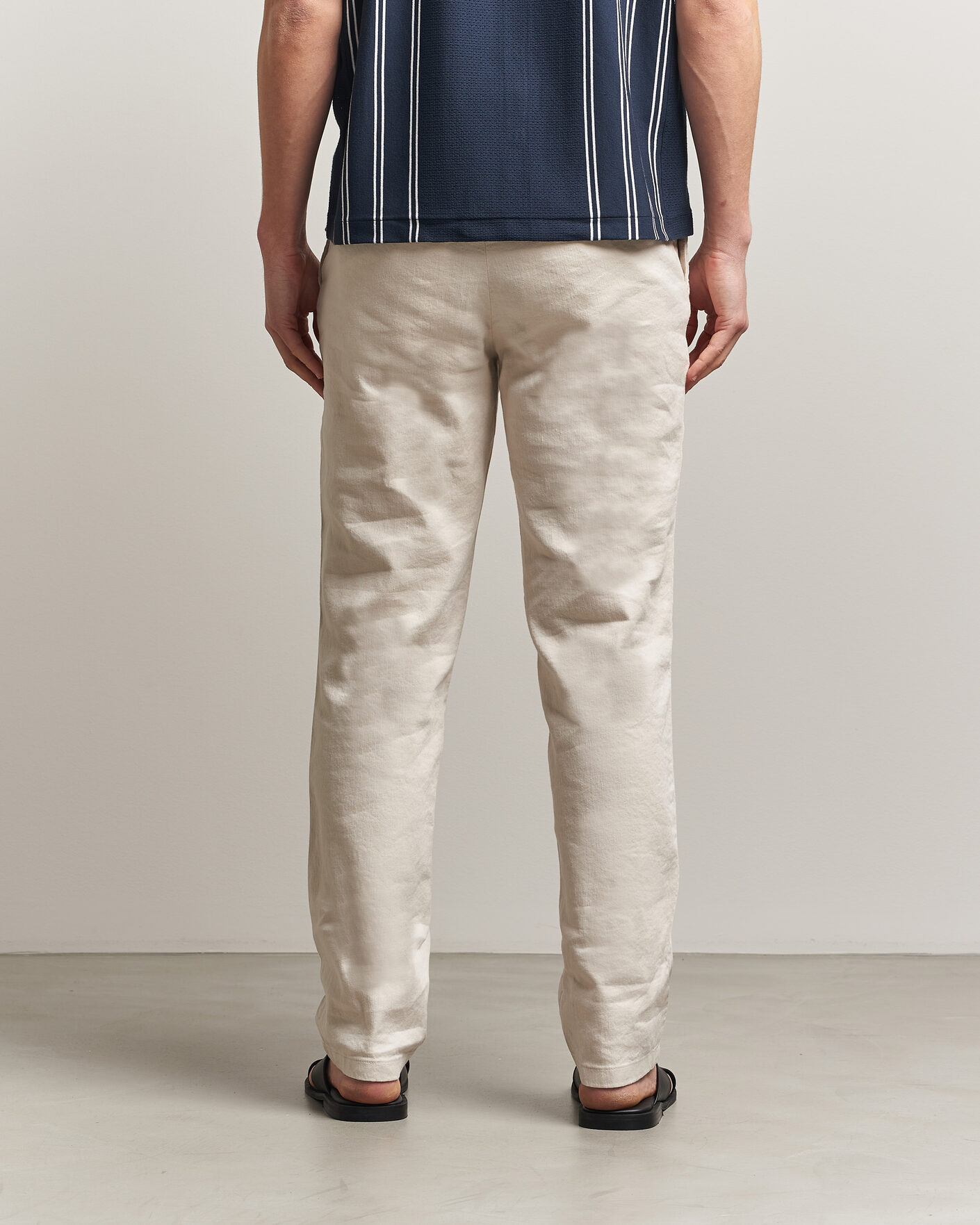 Heren | Broeken | J.Lindeberg | Logan Stretch Linen Pants Moonbeam