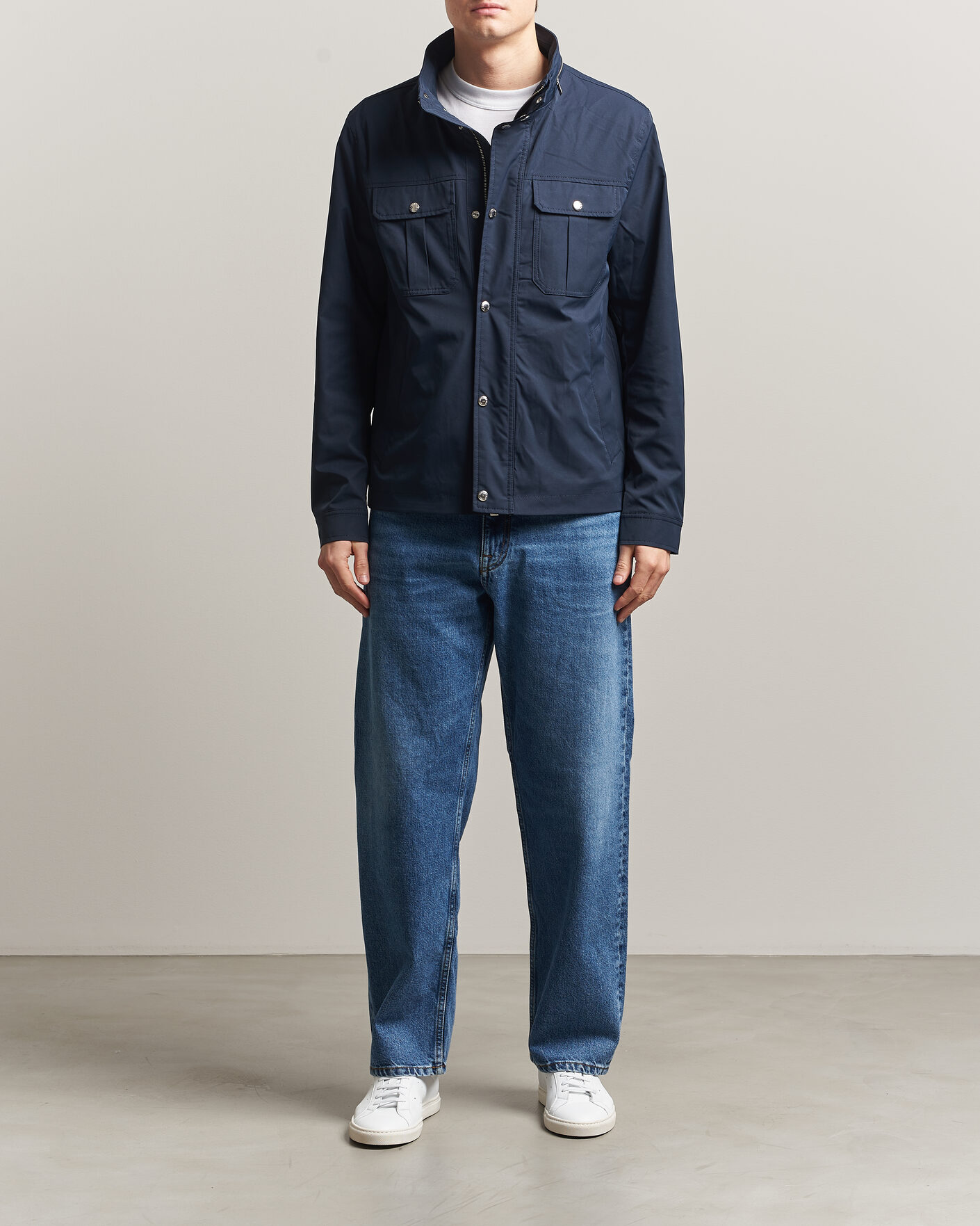 Heren | Jassen | J.Lindeberg | Bailey Recyceled Poly Jacket JL Navy