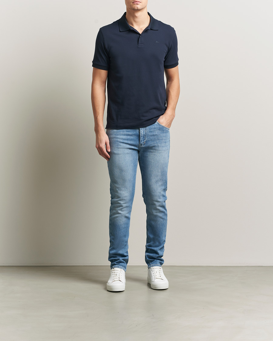 Heren | Jeans | J.Lindeberg | Jax Light Wash Slim Jeans Light Blue