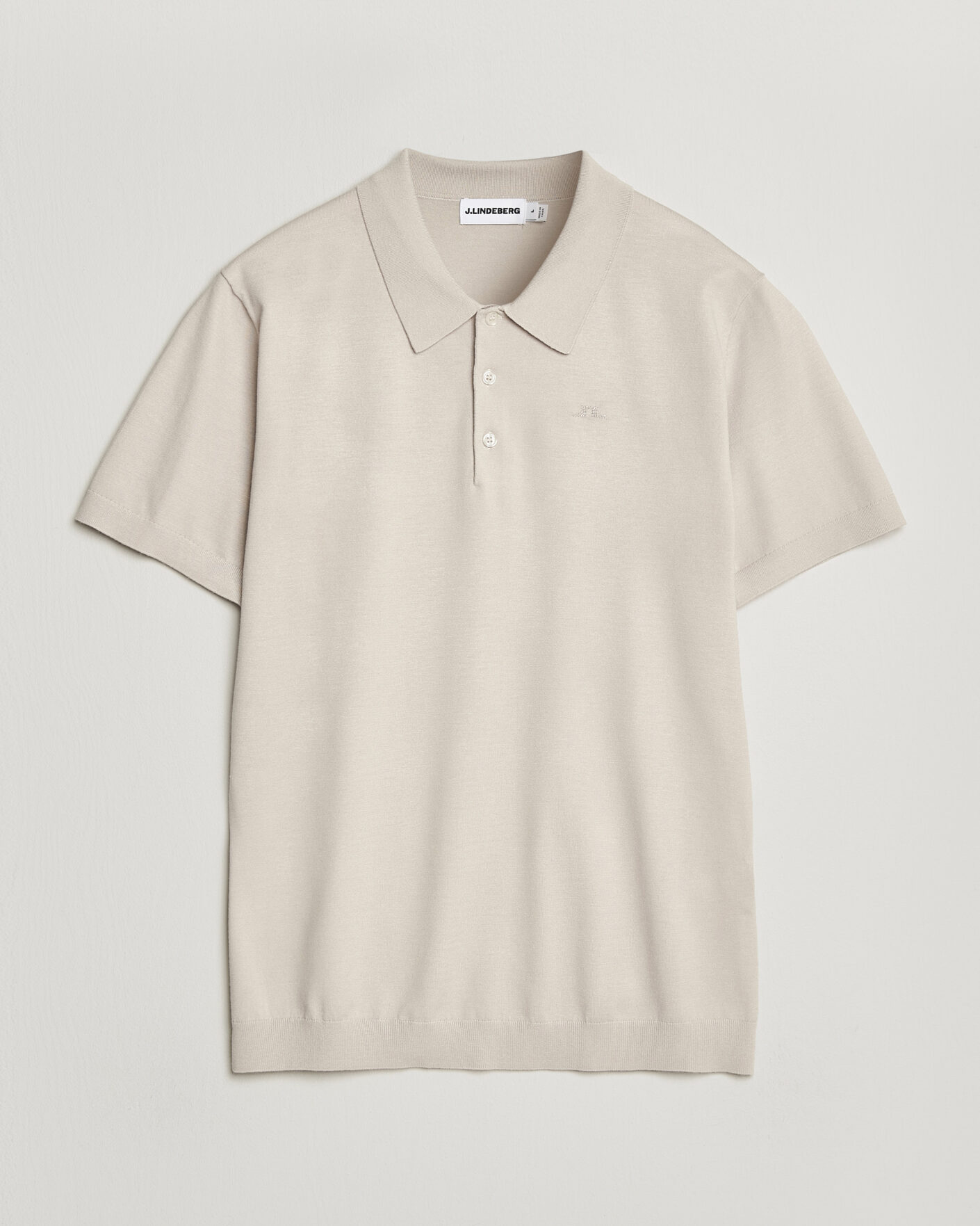 Heren | Polo's | J.Lindeberg | Ridge Knitted Polo Moonbeam