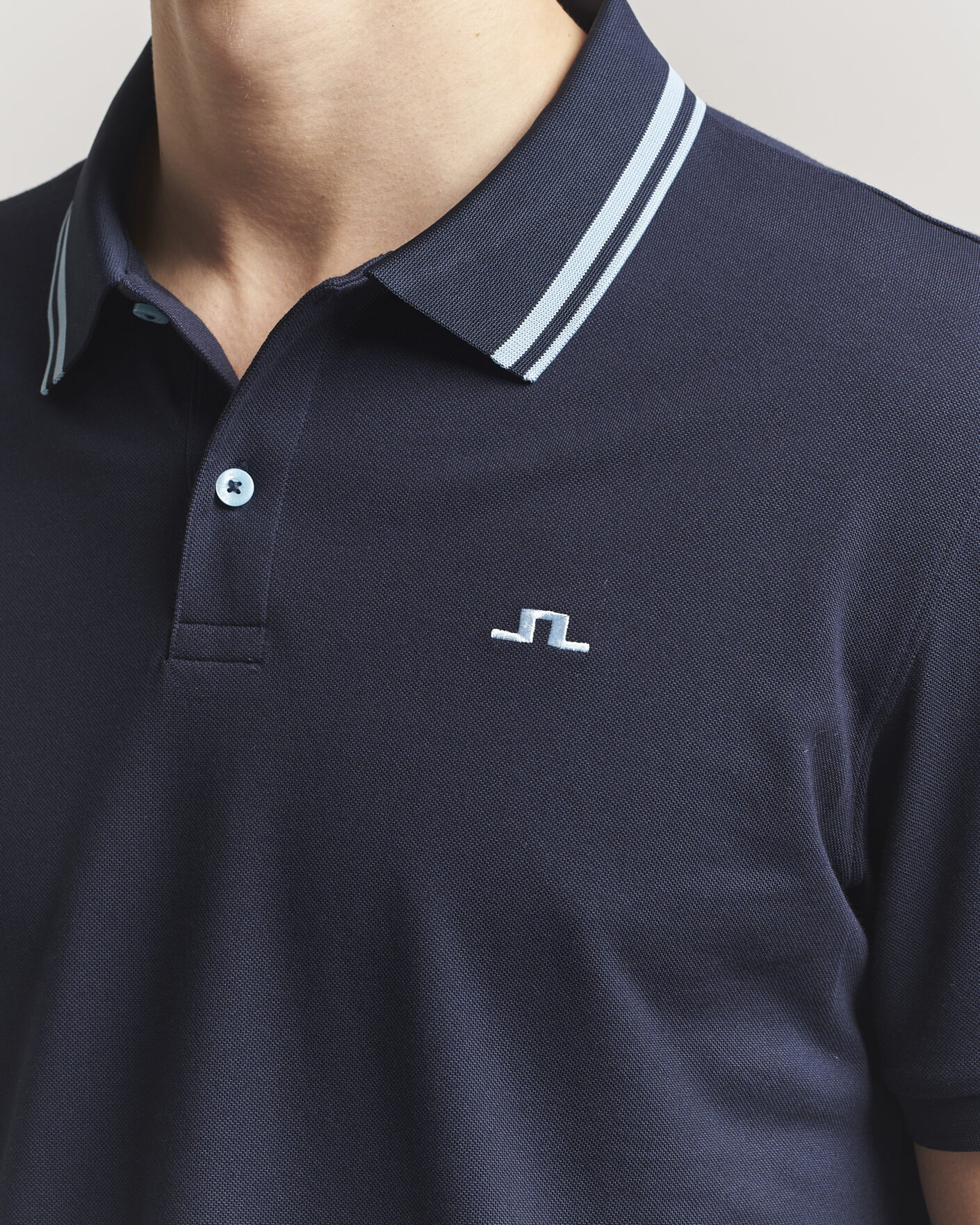Homme | Polos | J.Lindeberg | Joey Tipping Polo JL Navy