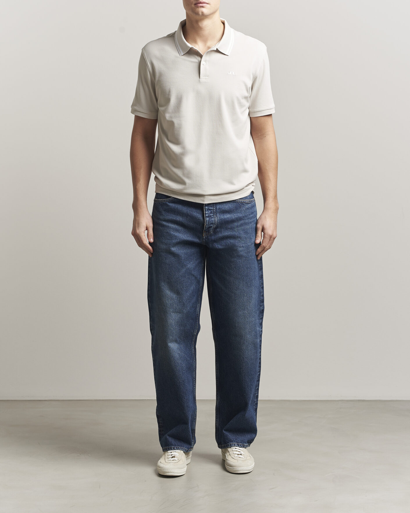 Heren | Polo's | J.Lindeberg | Joey Tipping Polo Moonbeam