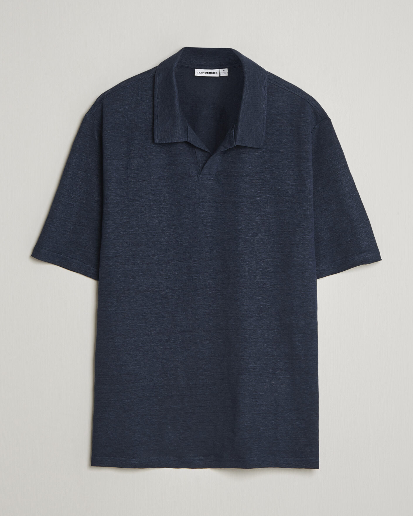 Heren | Polo's | J.Lindeberg | Roy Linen Polo JL Navy