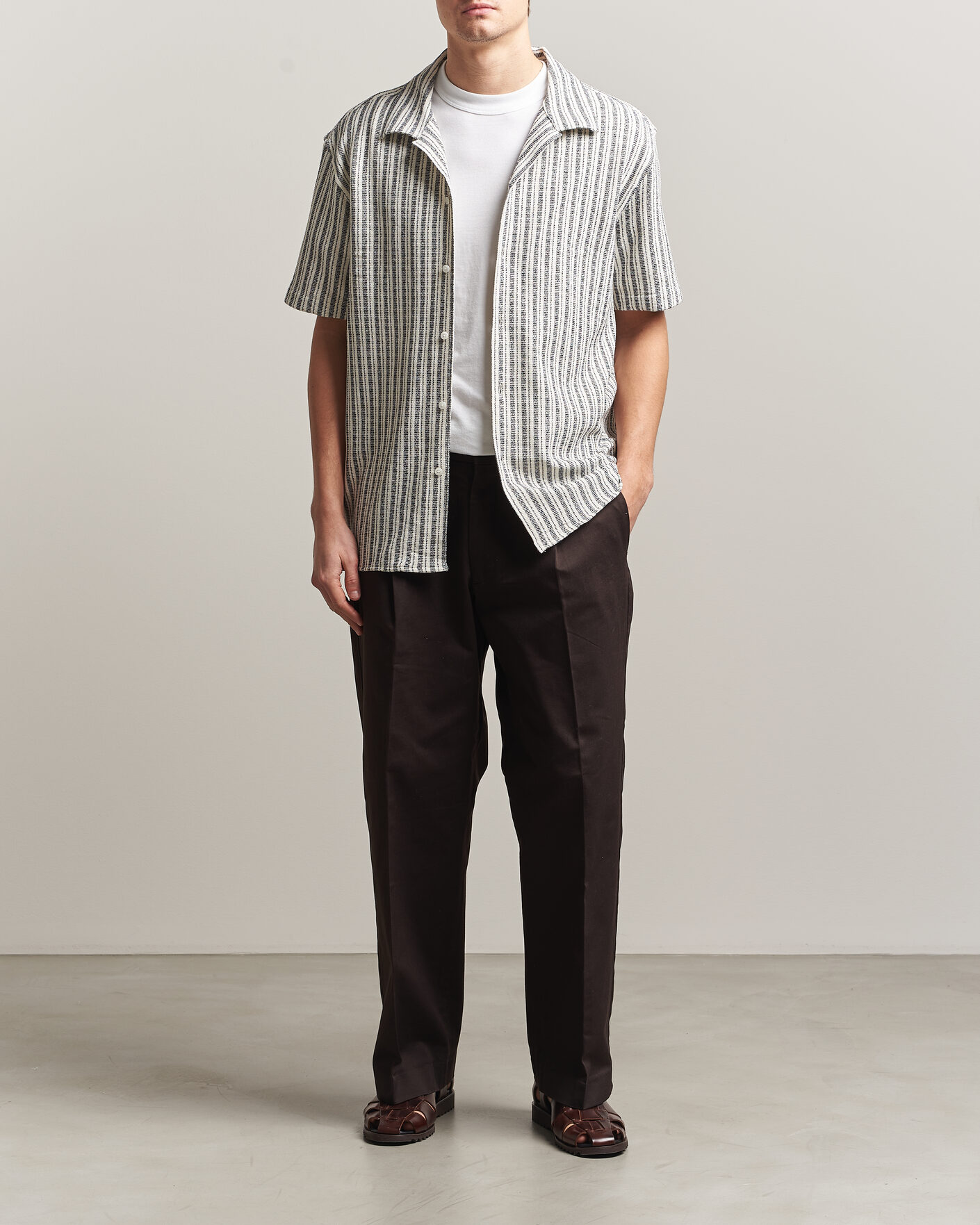 Heren | Overhemden | J.Lindeberg | Elio Structure Resort Shirt JL Navy