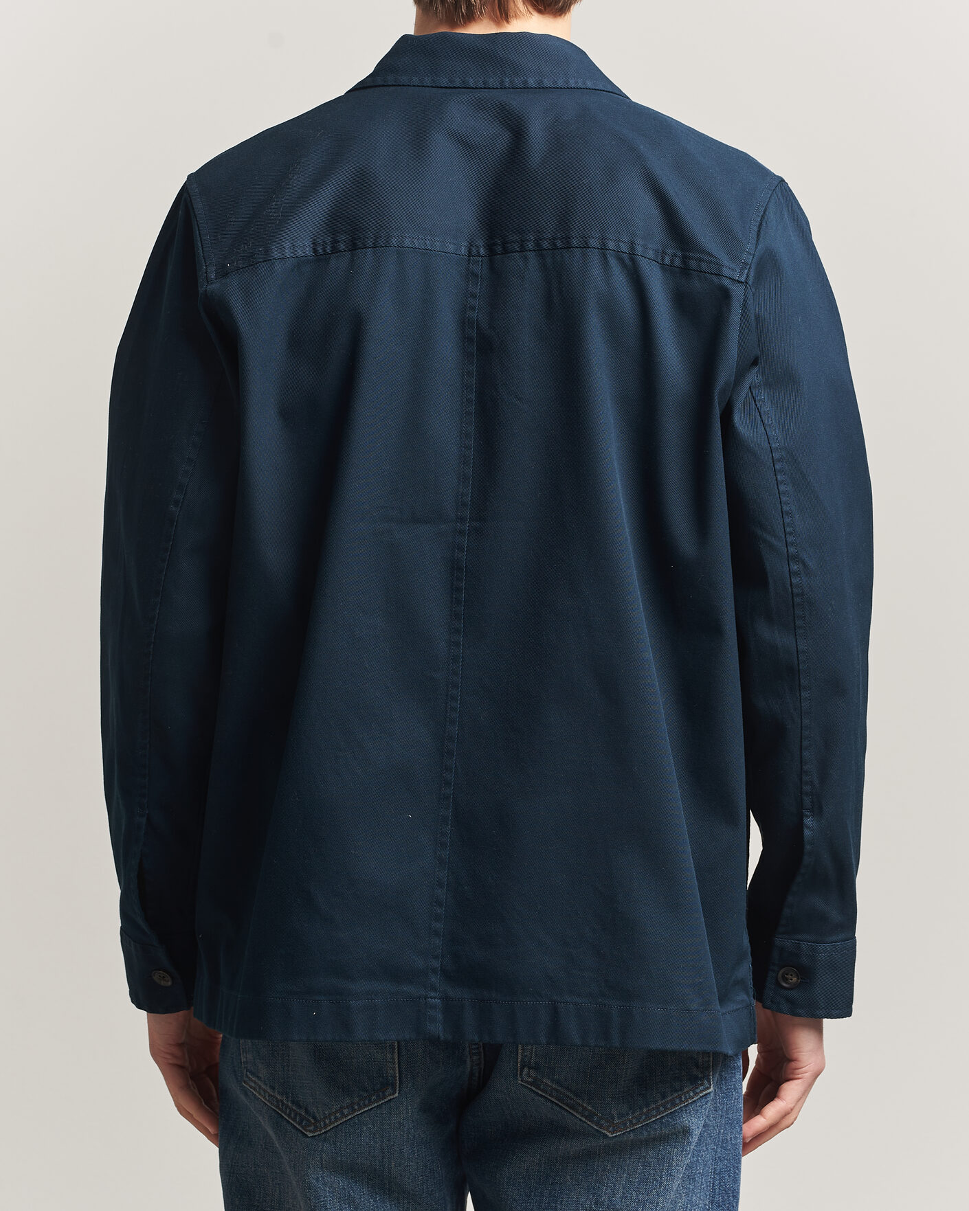Heren | Overhemden | J.Lindeberg | Easton Cotton Overshirt JL Navy