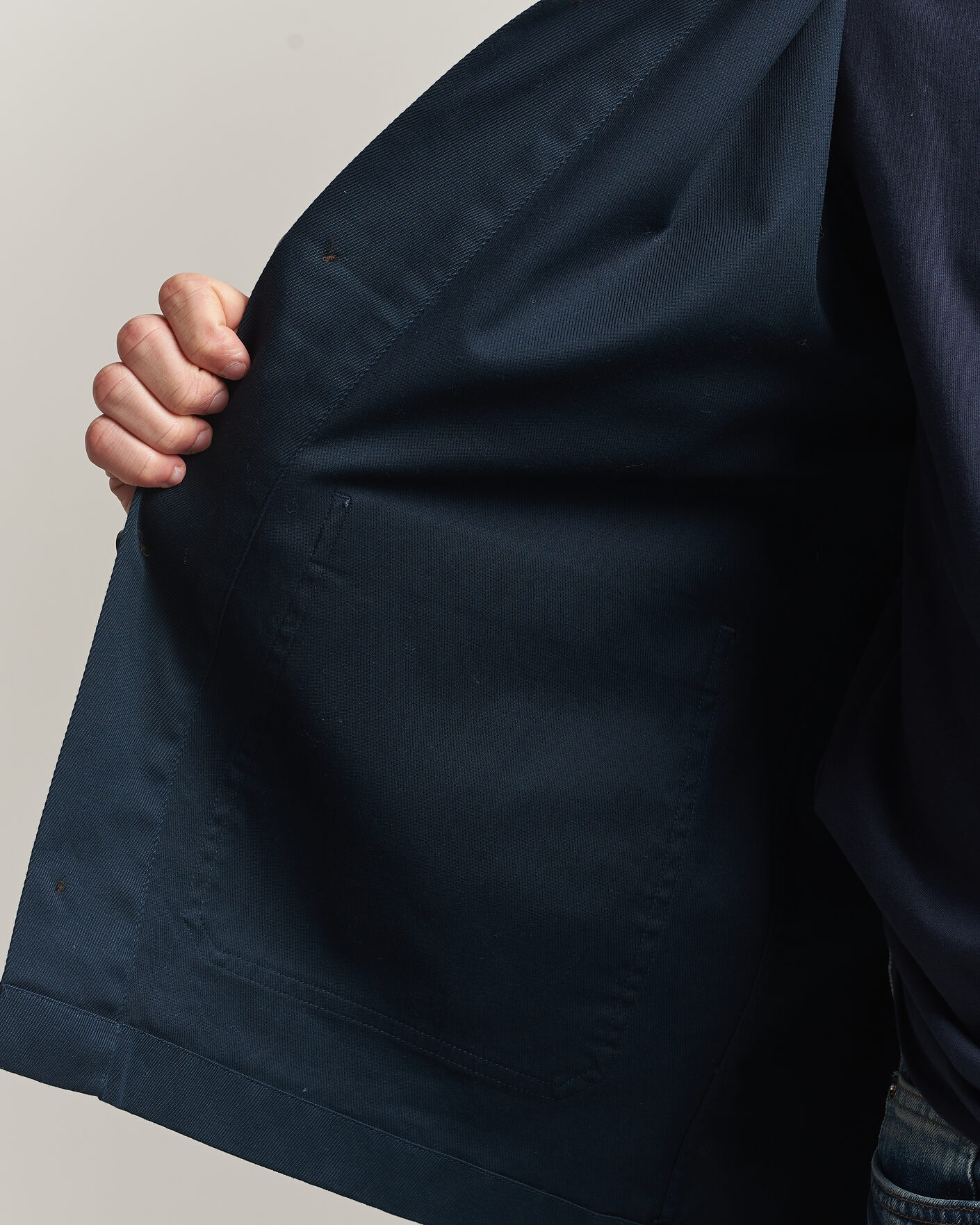 Heren | Overhemden | J.Lindeberg | Easton Cotton Overshirt JL Navy