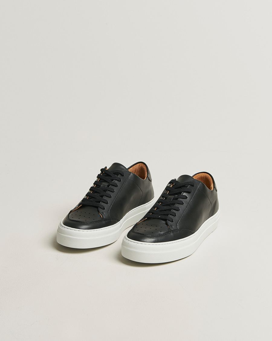 Homme | Baskets | J.Lindeberg | Art Signature Leather Sneaker Black