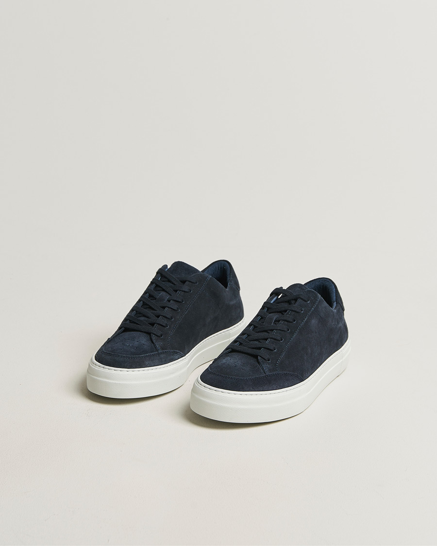 Heren | Sneakers | J.Lindeberg | Art Signature Suede Sneaker JL Navy