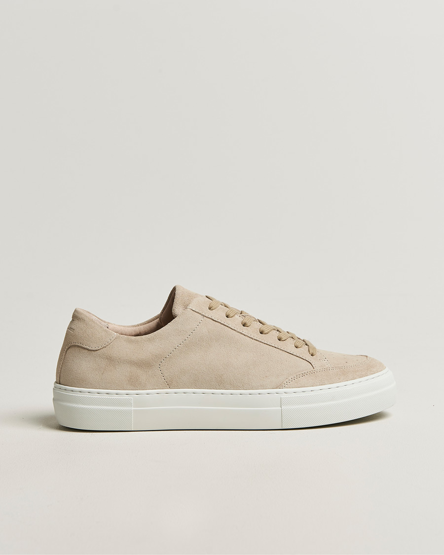 Homme | Baskets | J.Lindeberg | Art Signature Suede Sneaker Moonbeam