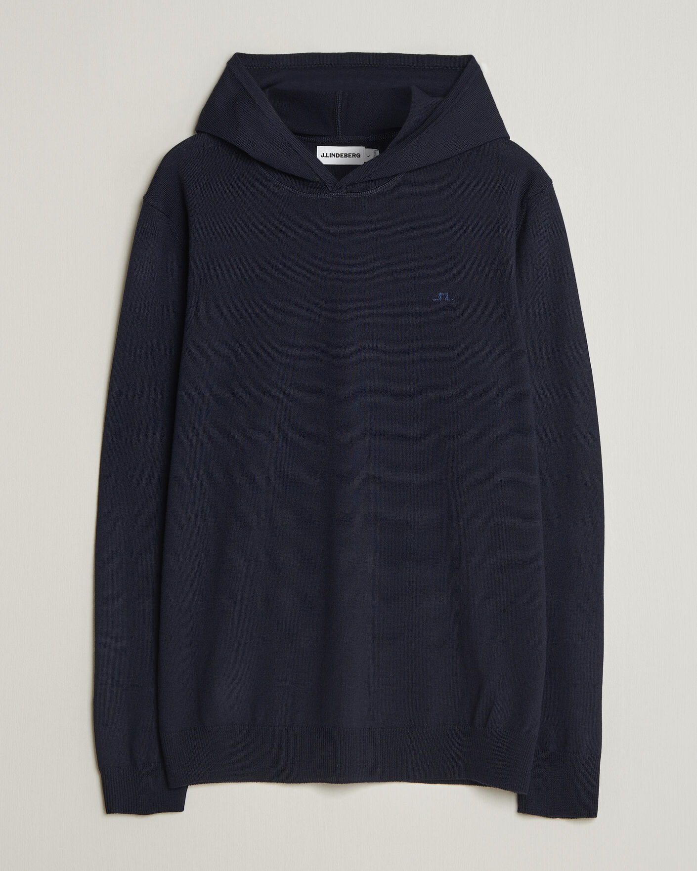 Heren | Truien | J.Lindeberg | Karl Merino Hoodie JL Navy