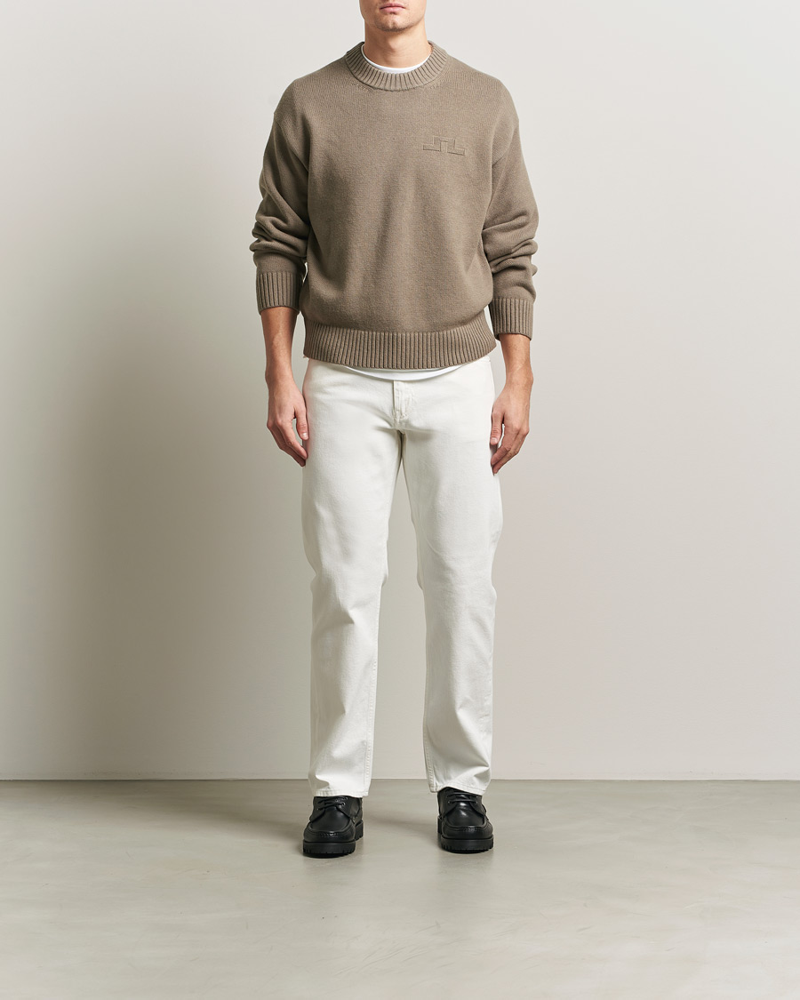 Homme | Pulls Et Tricots | J.Lindeberg | Eddy Cotton Wool Crew Neck Brindle