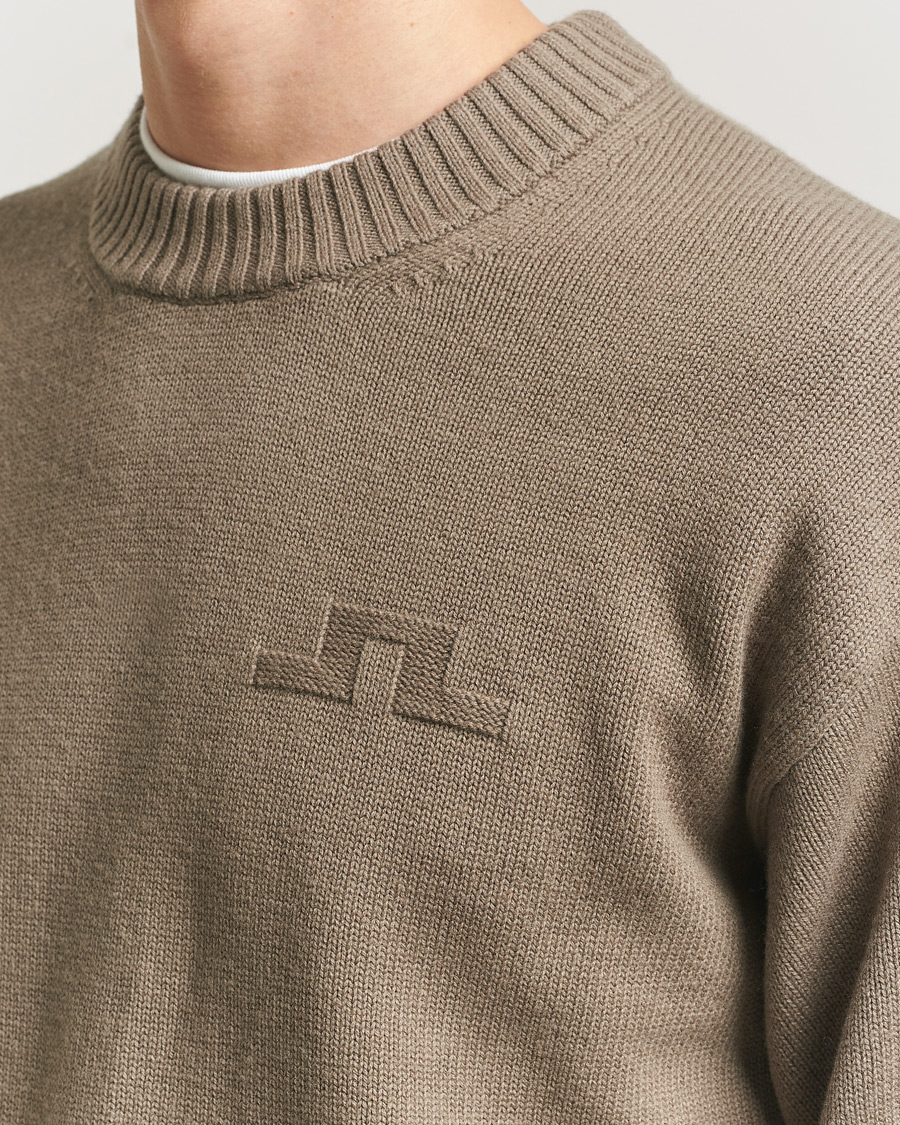 Homme | Pulls Et Tricots | J.Lindeberg | Eddy Cotton Wool Crew Neck Brindle
