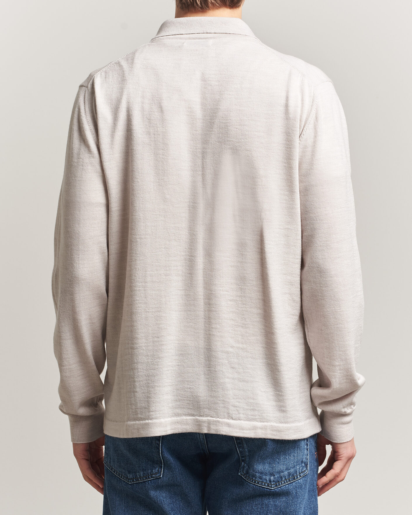 Heren | Truien | J.Lindeberg | Kaleb Merino Cardigan Moonbeam Melange