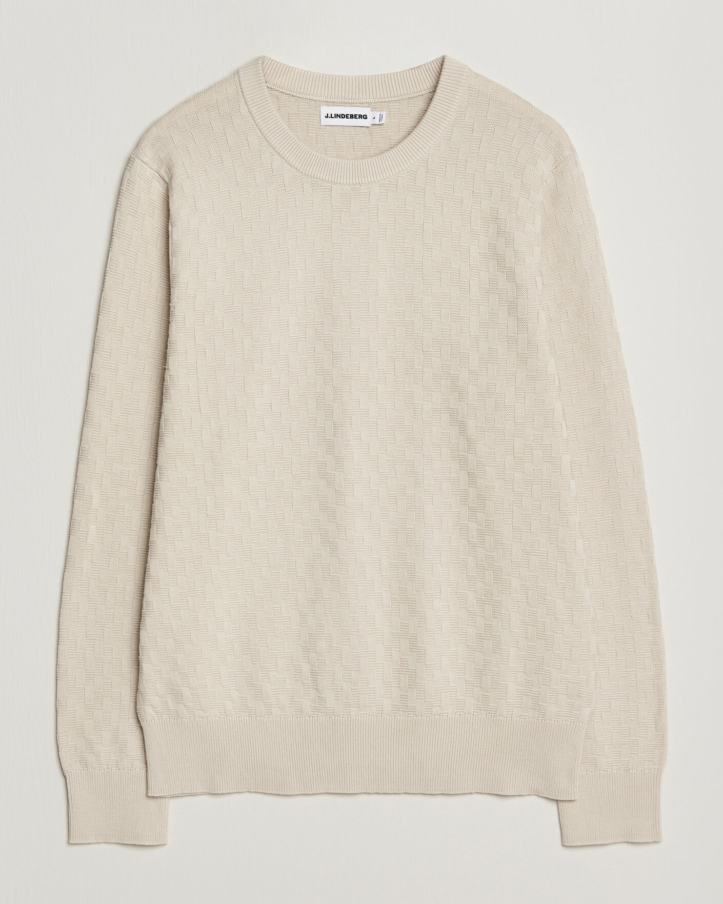 Homme | Pulls Et Tricots | J.Lindeberg | Arthur Knit Cotton Sweater Moonbeam