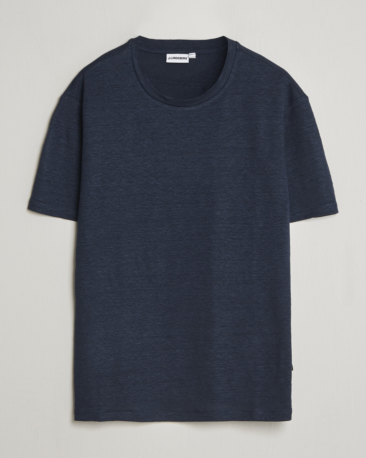 Heren | T-shirts | J.Lindeberg | Coma Linen T-Shirt JL Navy
