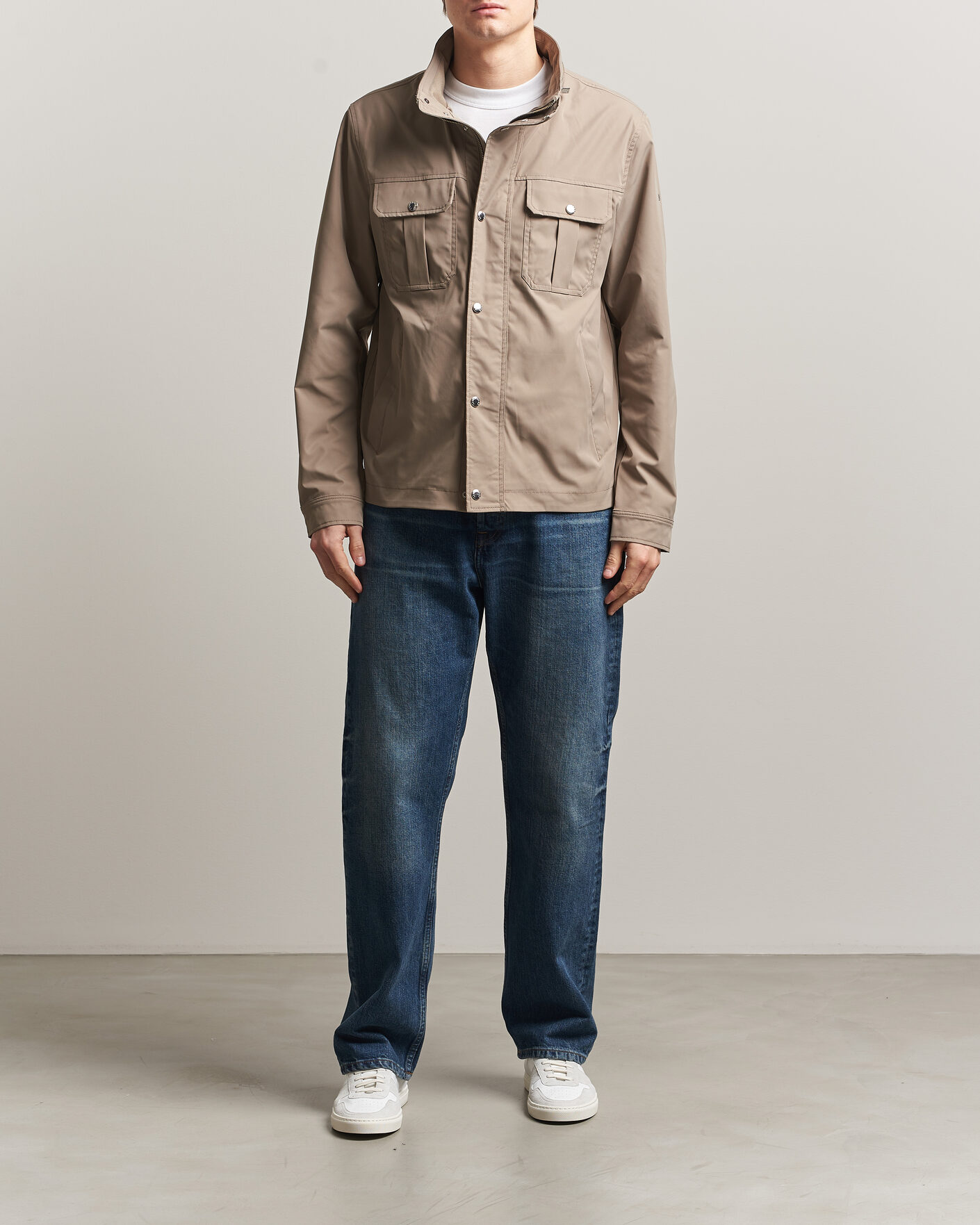 Heren | Jassen | J.Lindeberg | Bailey Recyceled Poly Jacket Brindle