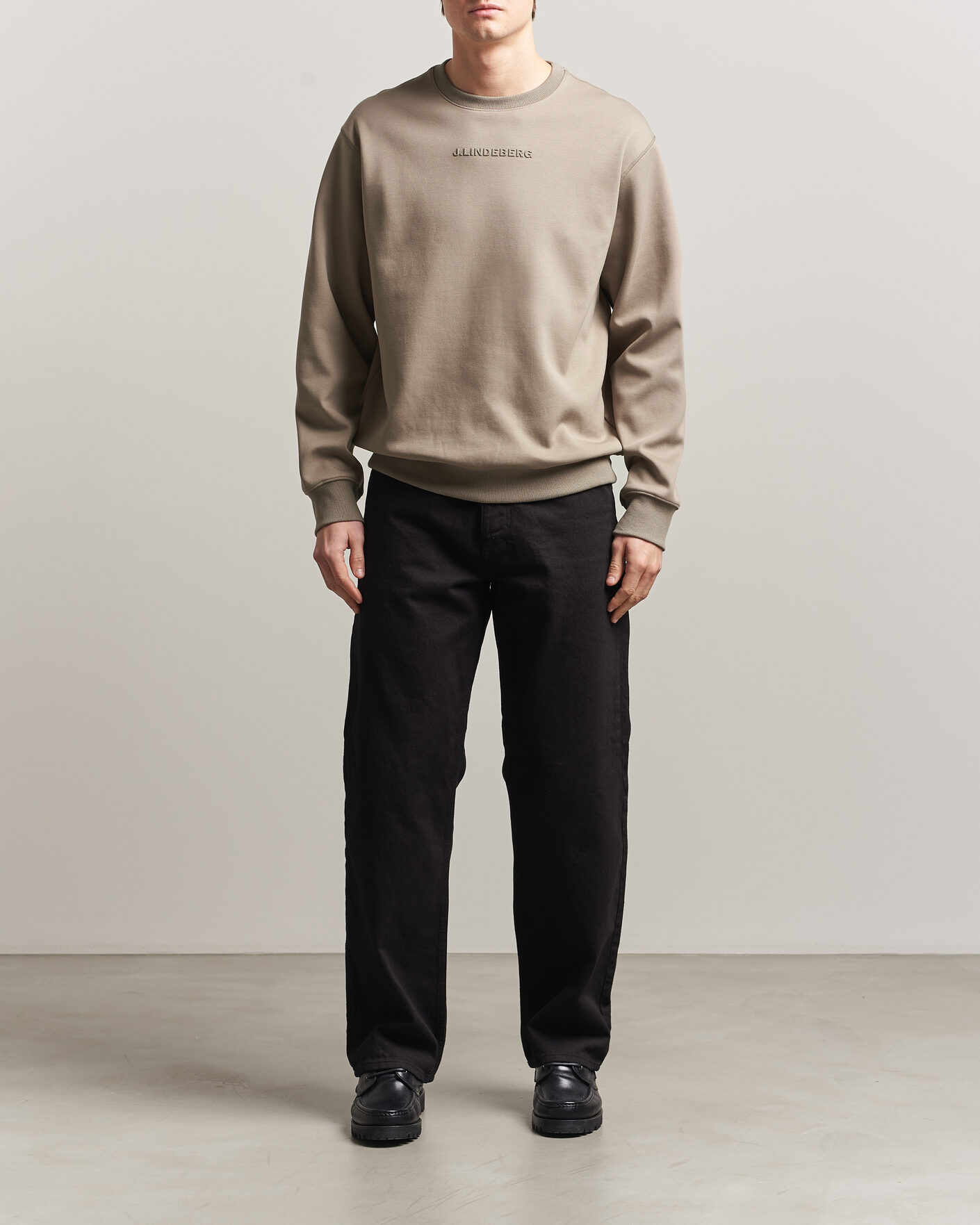 Heren | Truien | J.Lindeberg | Club Crew Neck Brindle