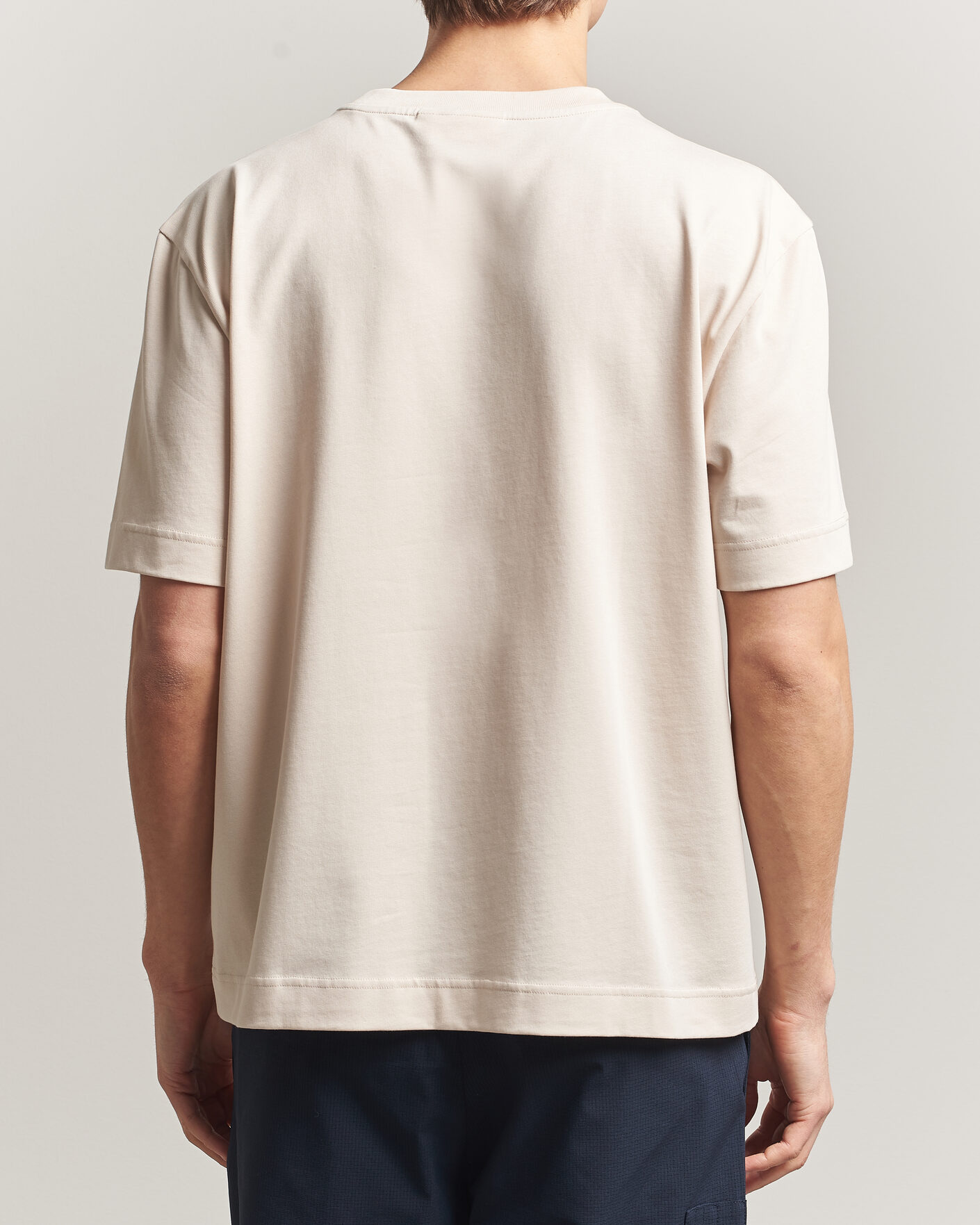 Heren | T-shirts | J.Lindeberg | Hale Heavy Logo T-Shirt Moonbeam