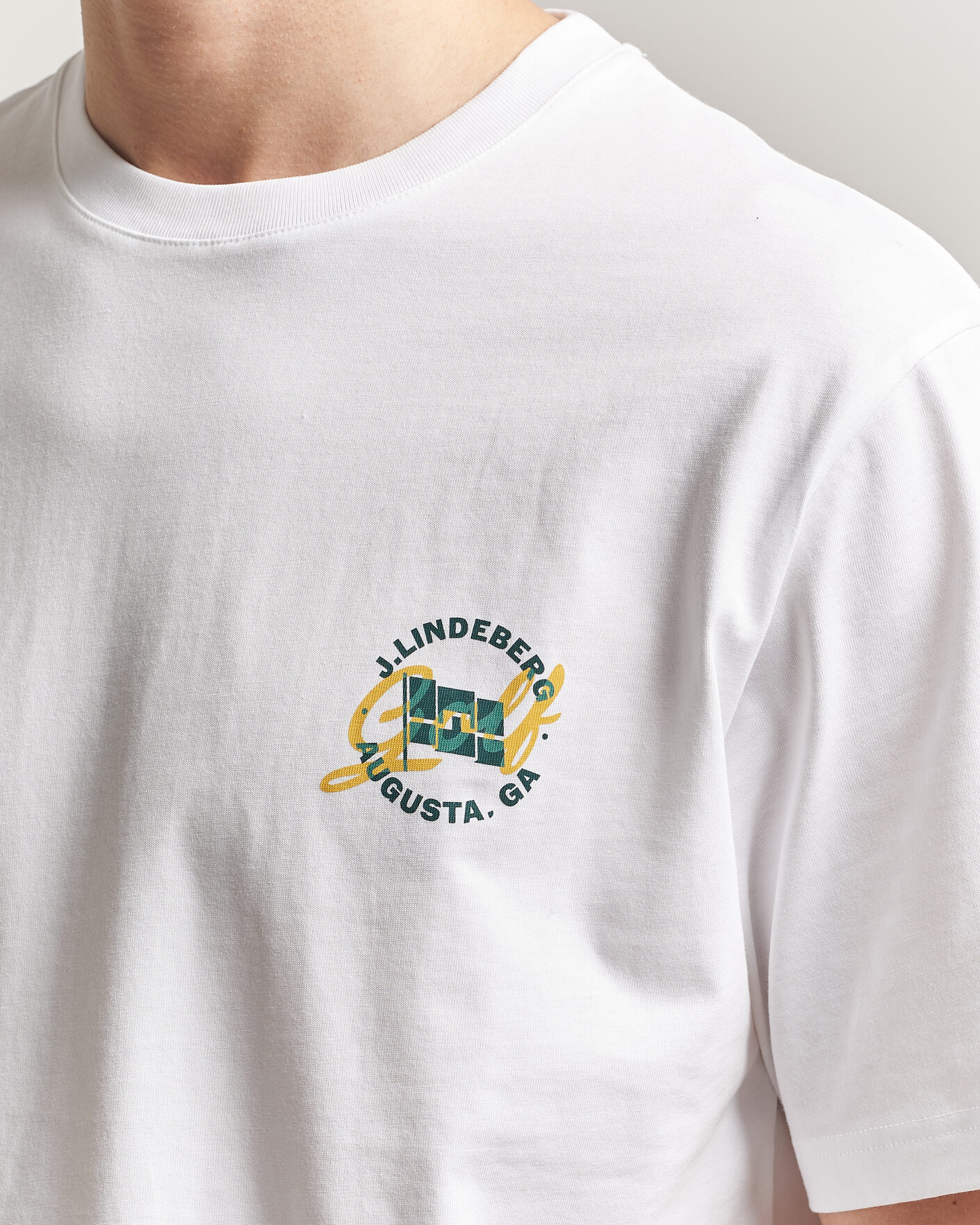 Homme | T-shirts | J.Lindeberg | Parcie Tour T-Shirt White