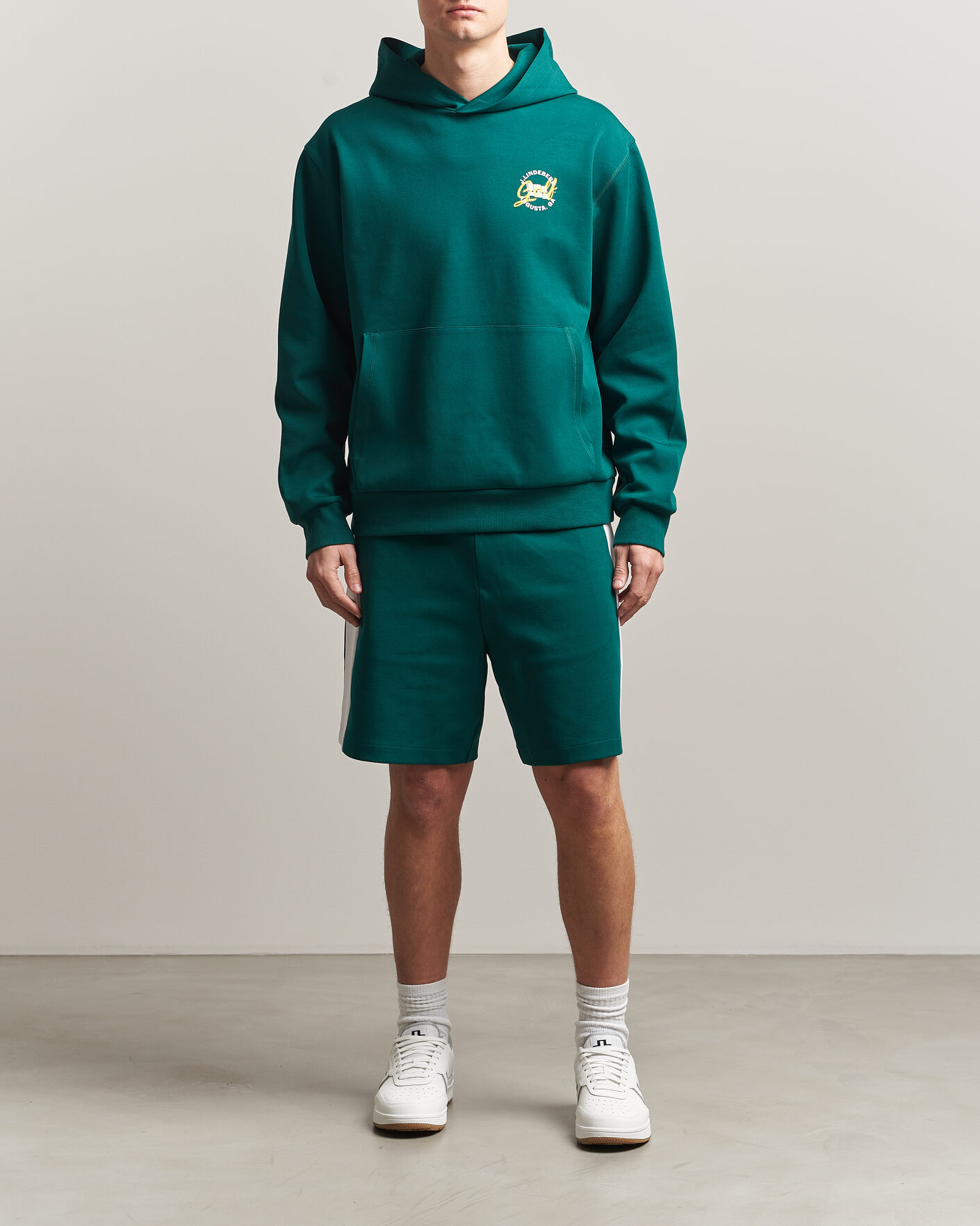 Homme | Pulls Et Tricots | J.Lindeberg | Club Masters Tour Hoodie Forest Biome