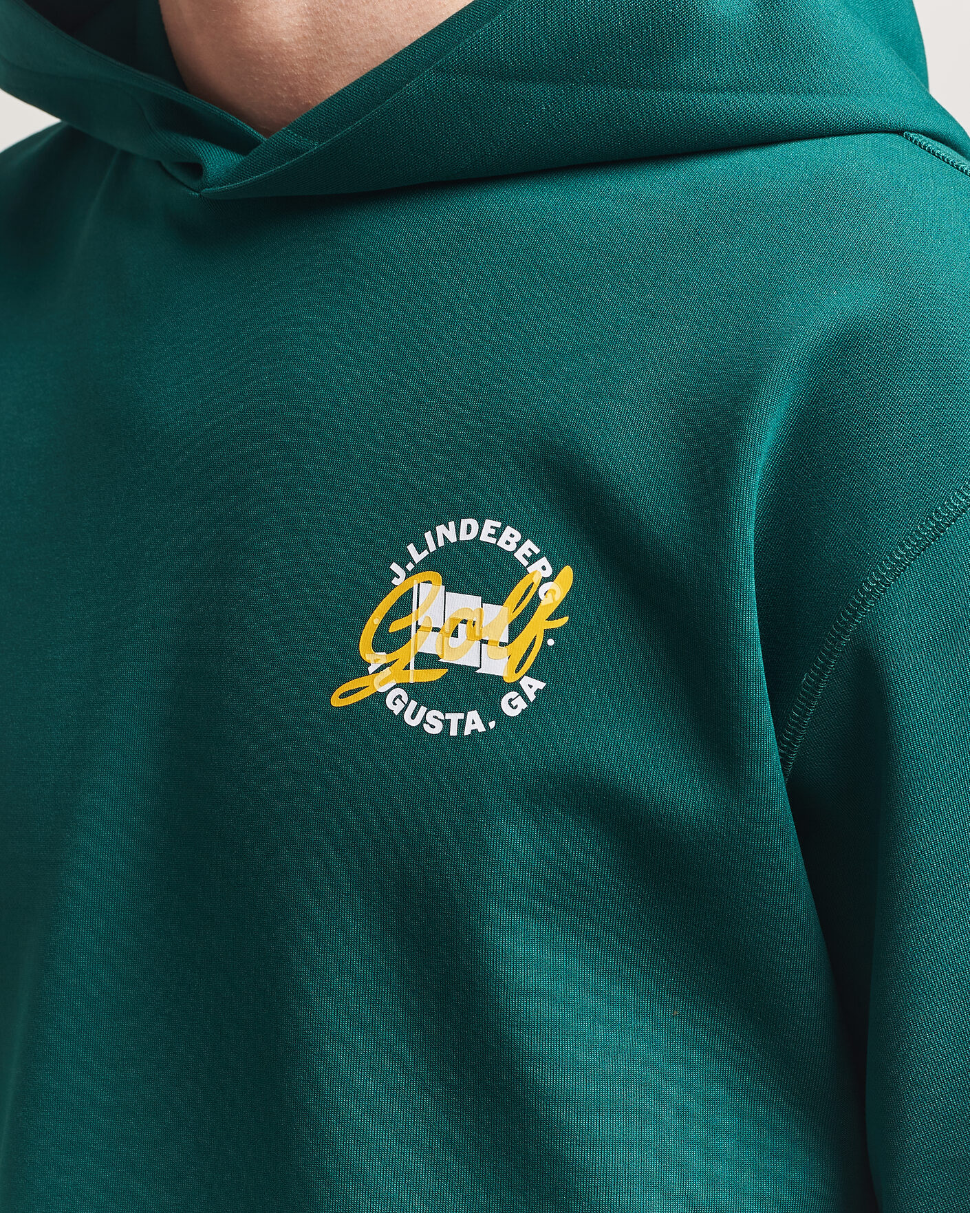 Heren | Truien | J.Lindeberg | Club Masters Tour Hoodie Forest Biome