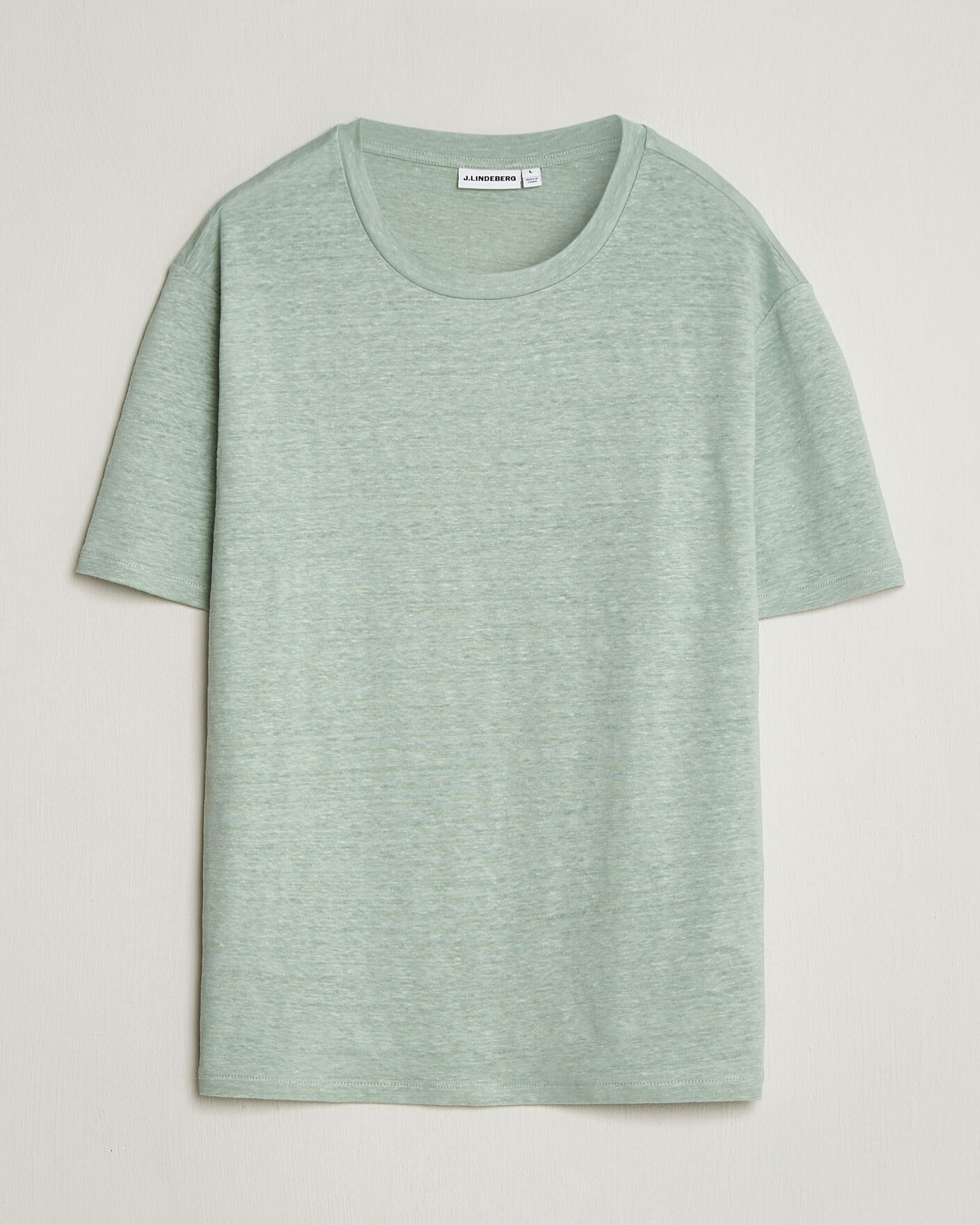 Heren | T-shirts | J.Lindeberg | Coma Linen T-Shirt Jadeite