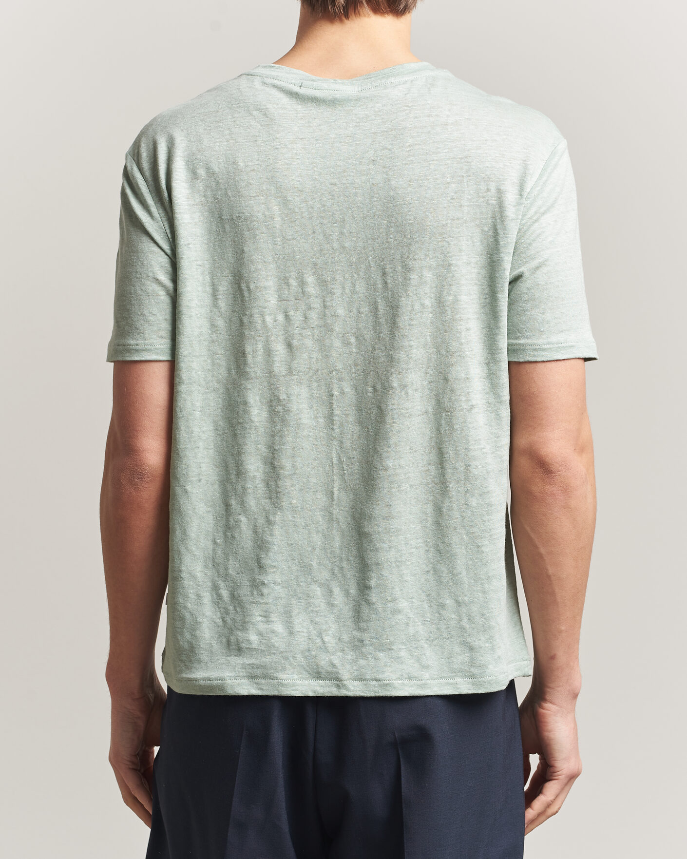 Heren | T-shirts | J.Lindeberg | Coma Linen T-Shirt Jadeite