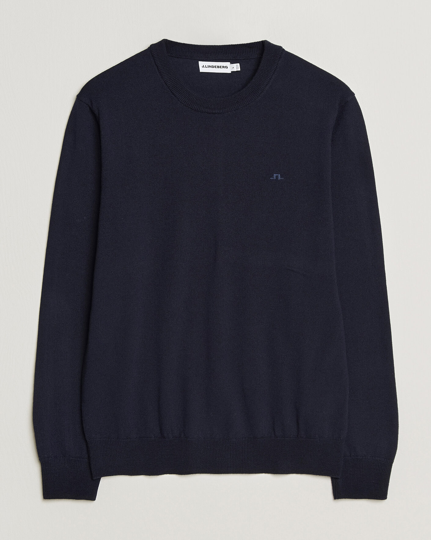 Heren | Truien | J.Lindeberg | Keane Merino Crew Neck Pullover JL Navy