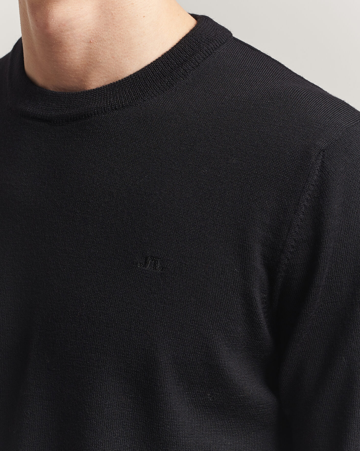 Homme | Pulls Et Tricots | J.Lindeberg | Keane Merino Crew Neck Pullover Black