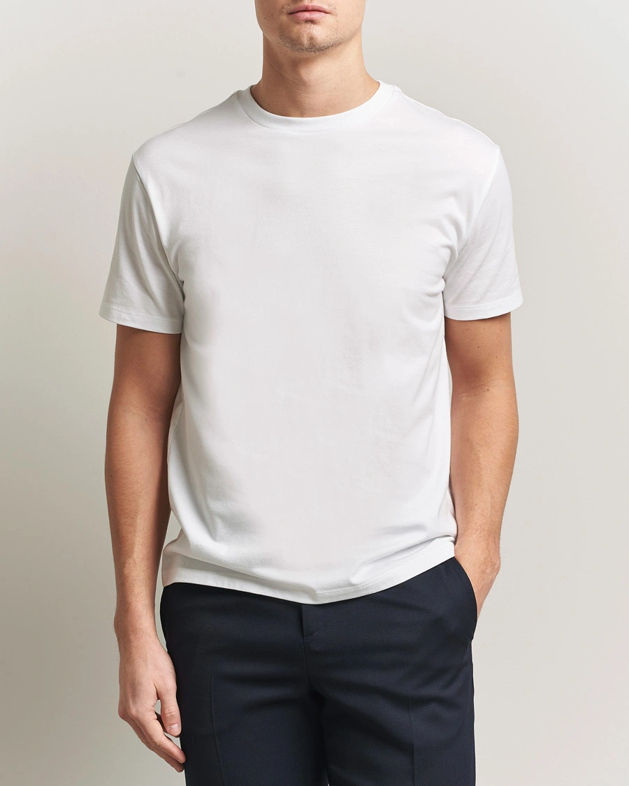 Heren | T-shirts | J.Lindeberg | Sid Basic T-Shirt White