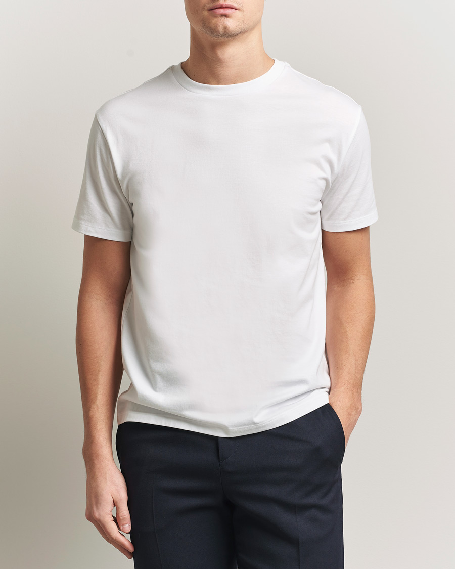Heren | T-shirts | J.Lindeberg | Sid Basic T-Shirt White