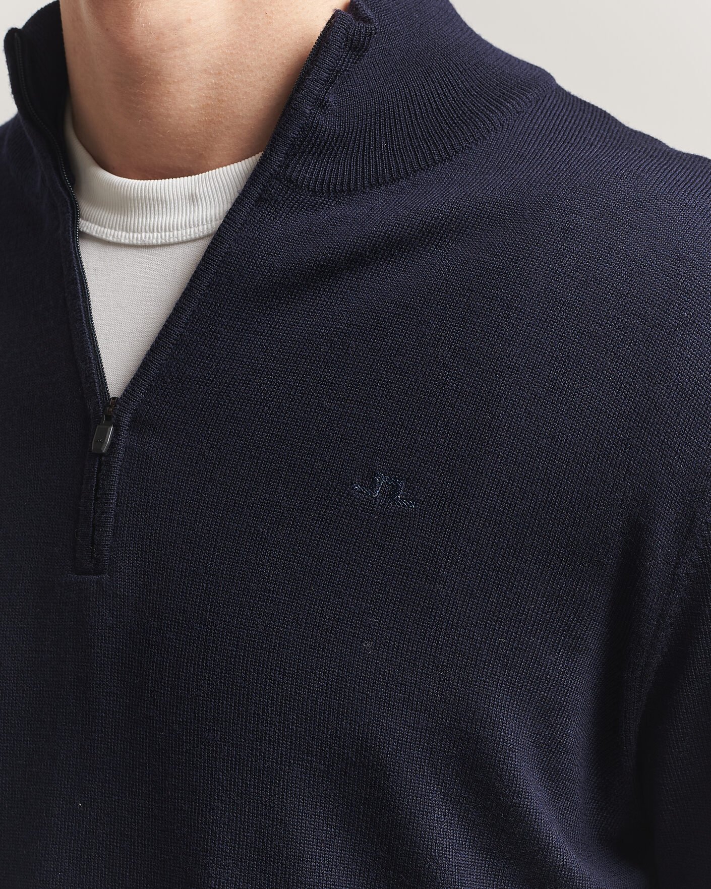 Homme | Pulls Et Tricots | J.Lindeberg | Kiyan Merino Half Zip JL Navy