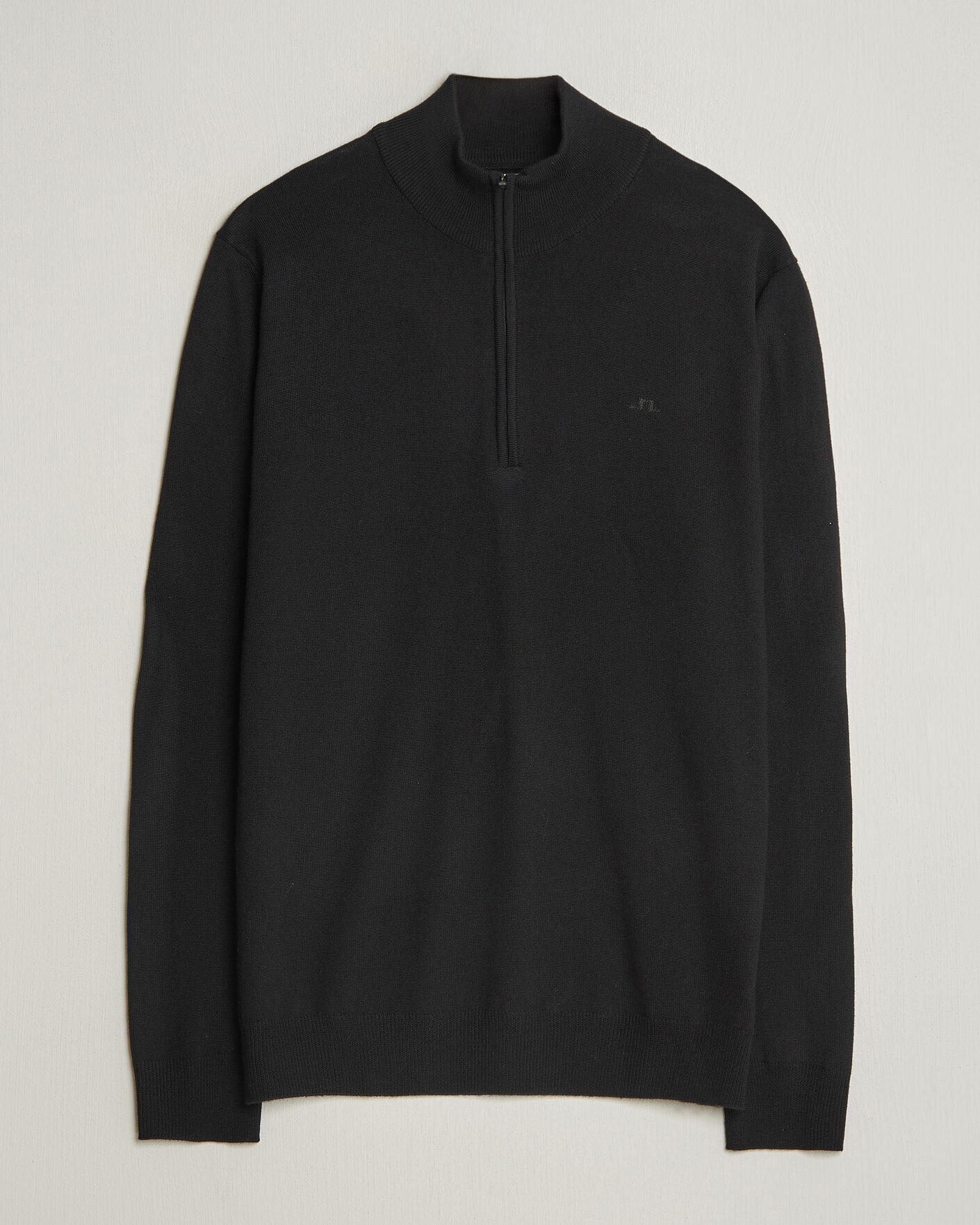 Heren | Truien | J.Lindeberg | Kiyan Merino Half Zip Black
