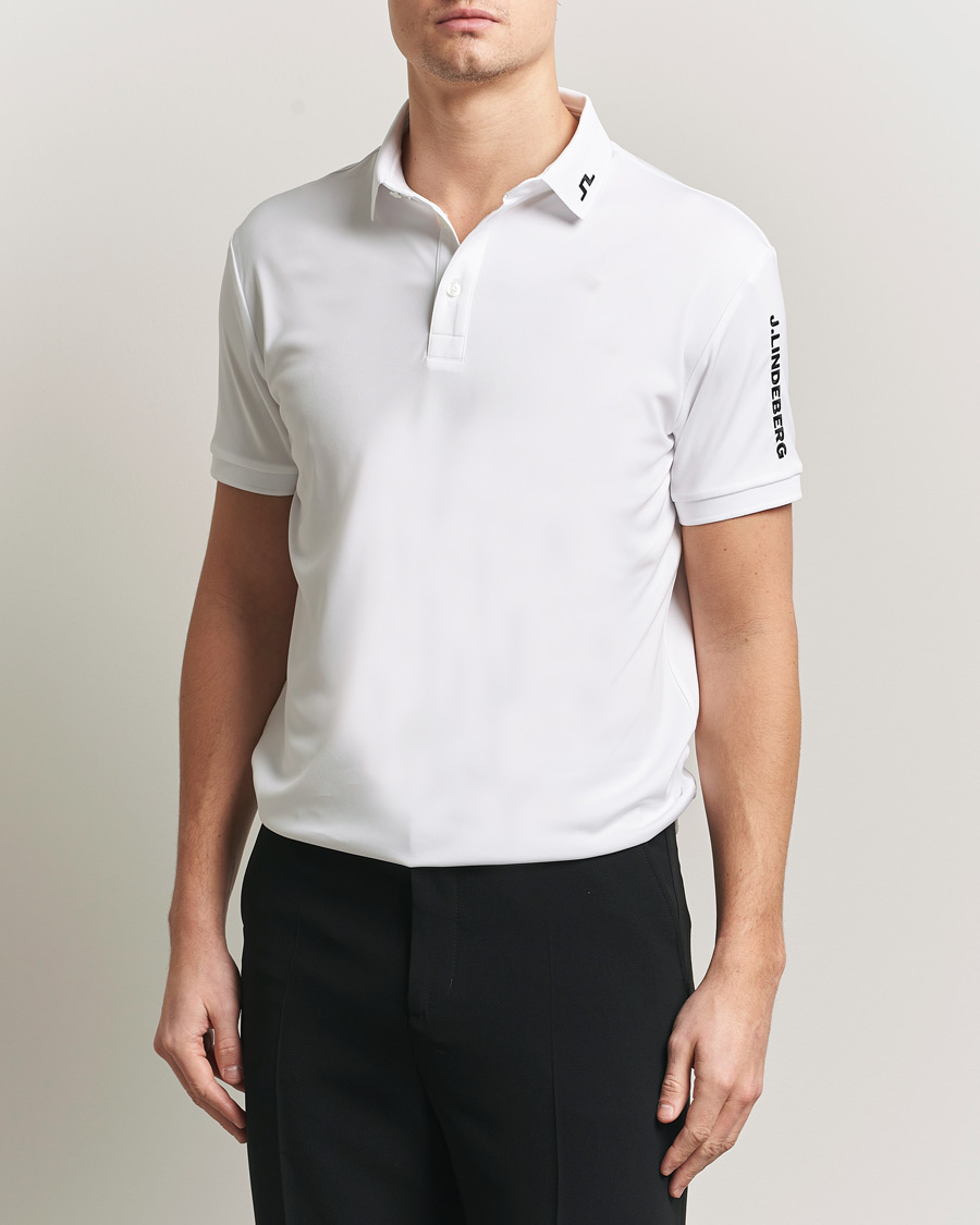 Homme | Polos | J.Lindeberg | Tour Tech Polo White