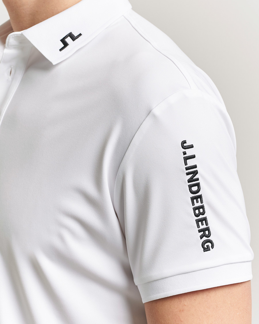 Homme | Polos | J.Lindeberg | Tour Tech Polo White