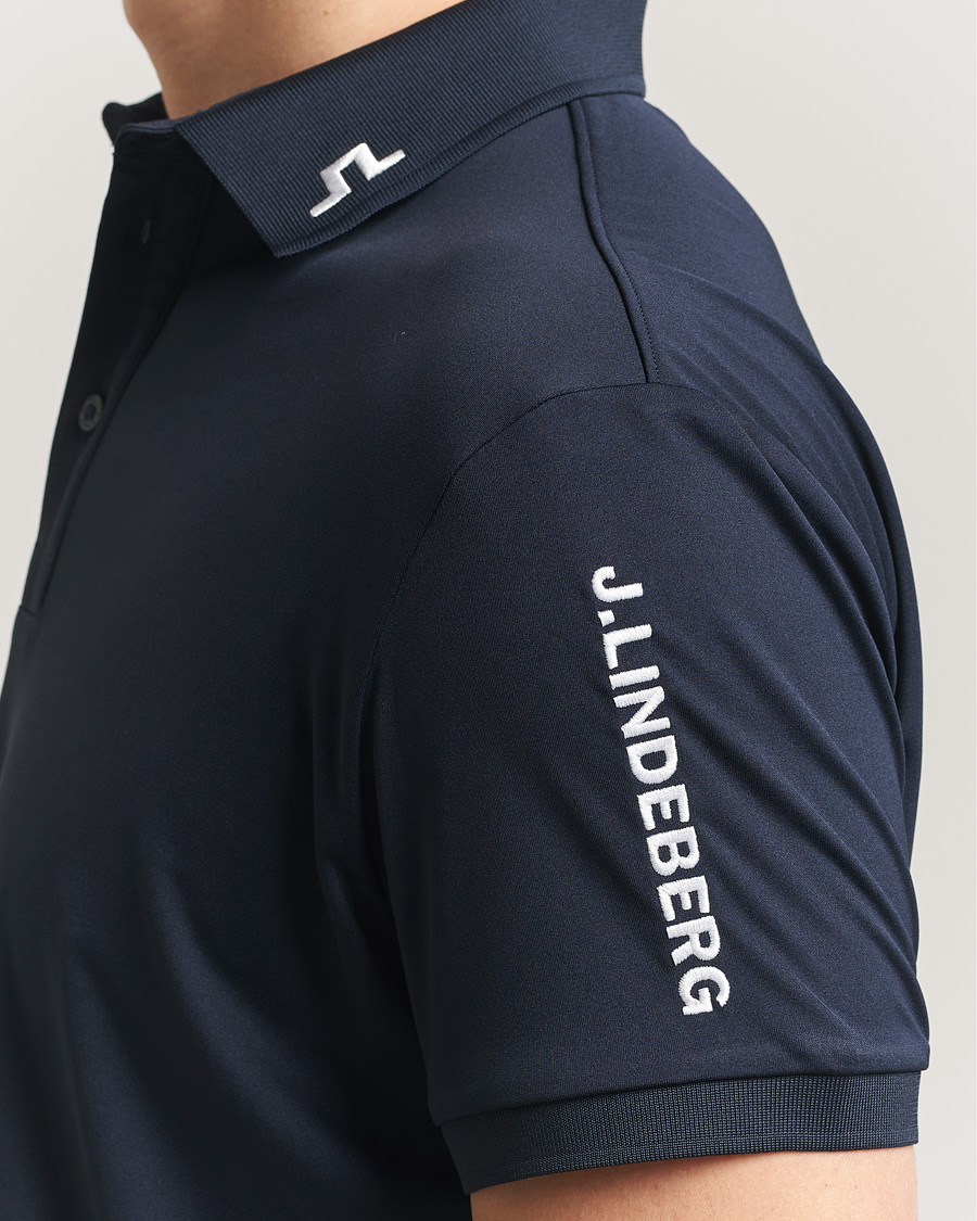 Homme | Polos | J.Lindeberg | Tour Tech Polo JL Navy